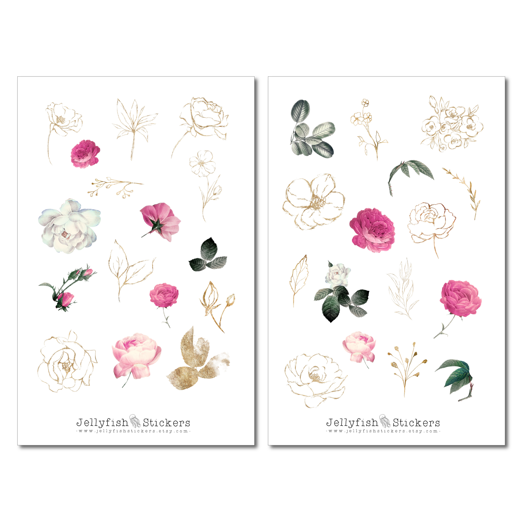 Rose garden Sticker Set