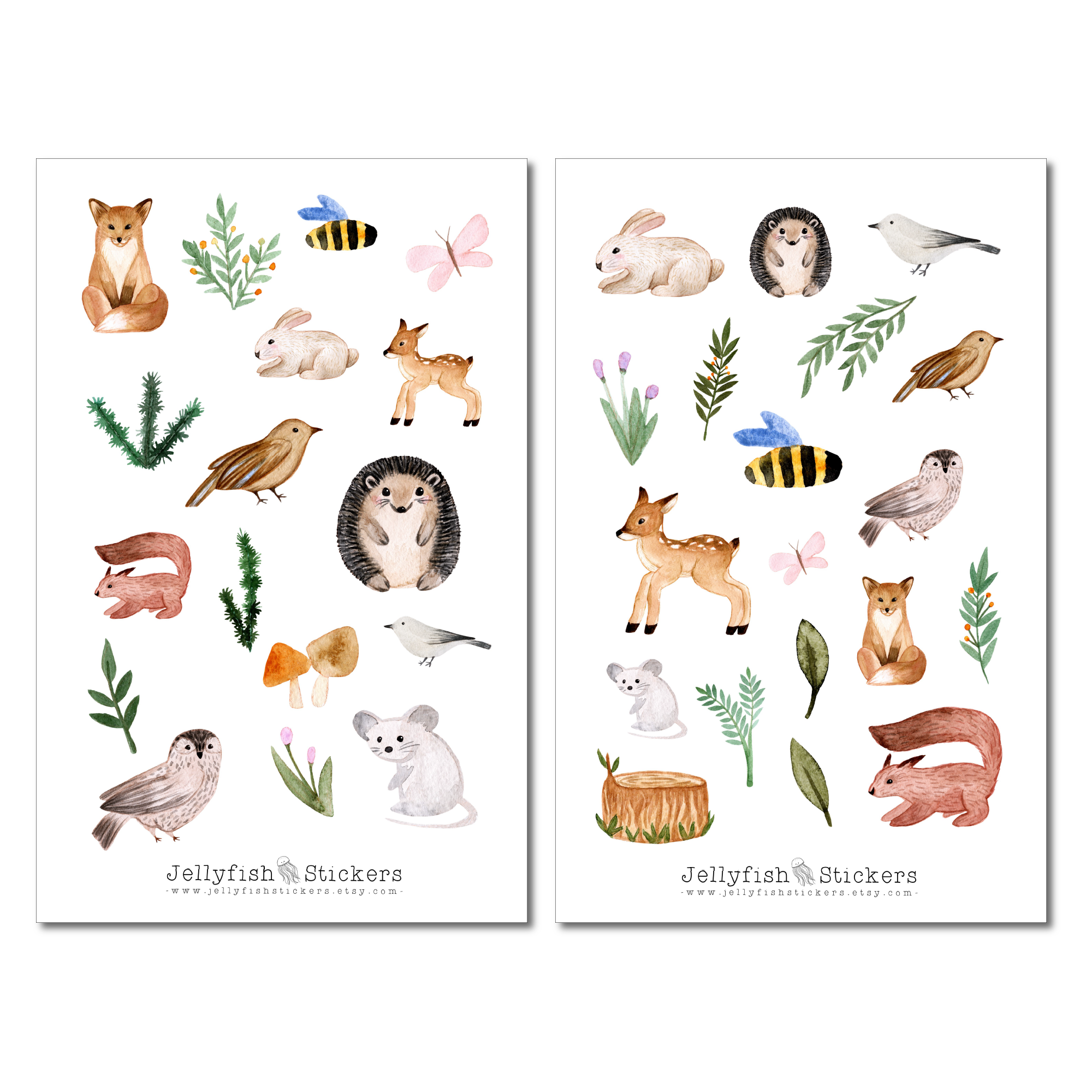 Waldtiere Sticker Set