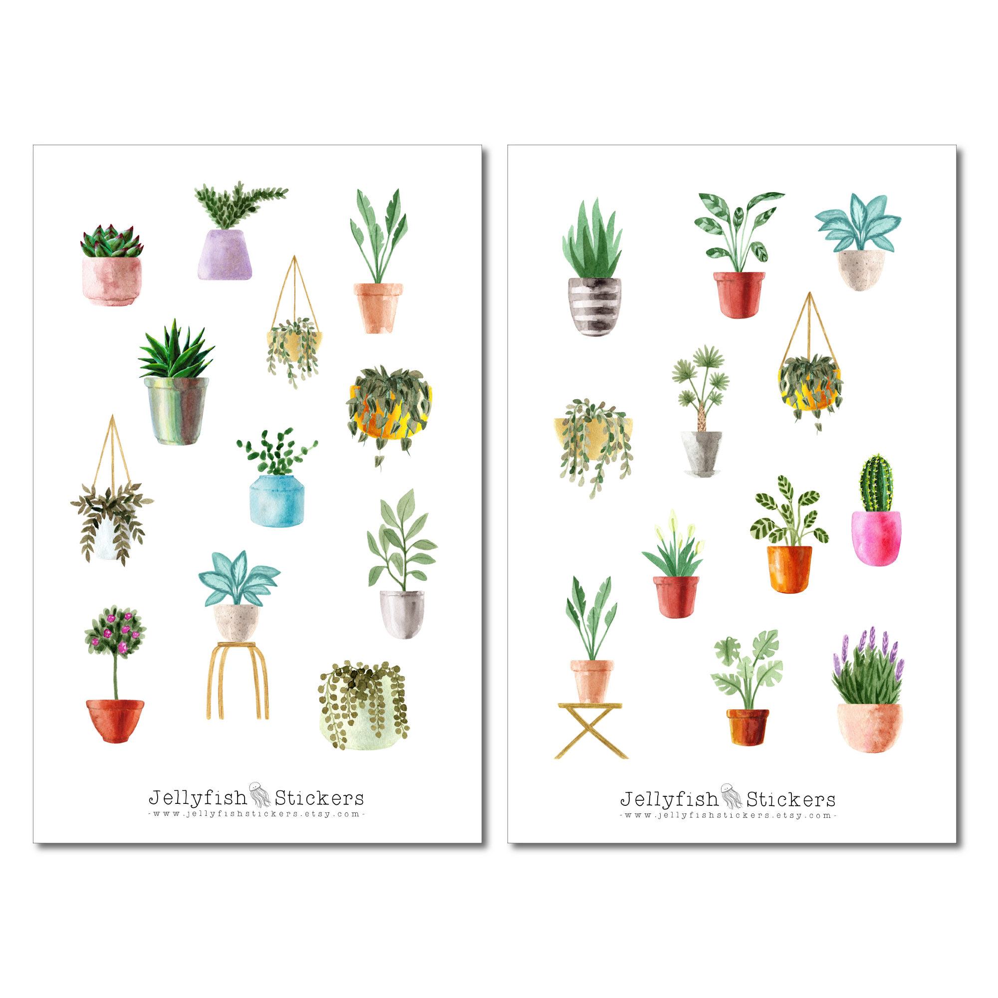 Zimmerpflanzen Sticker Set