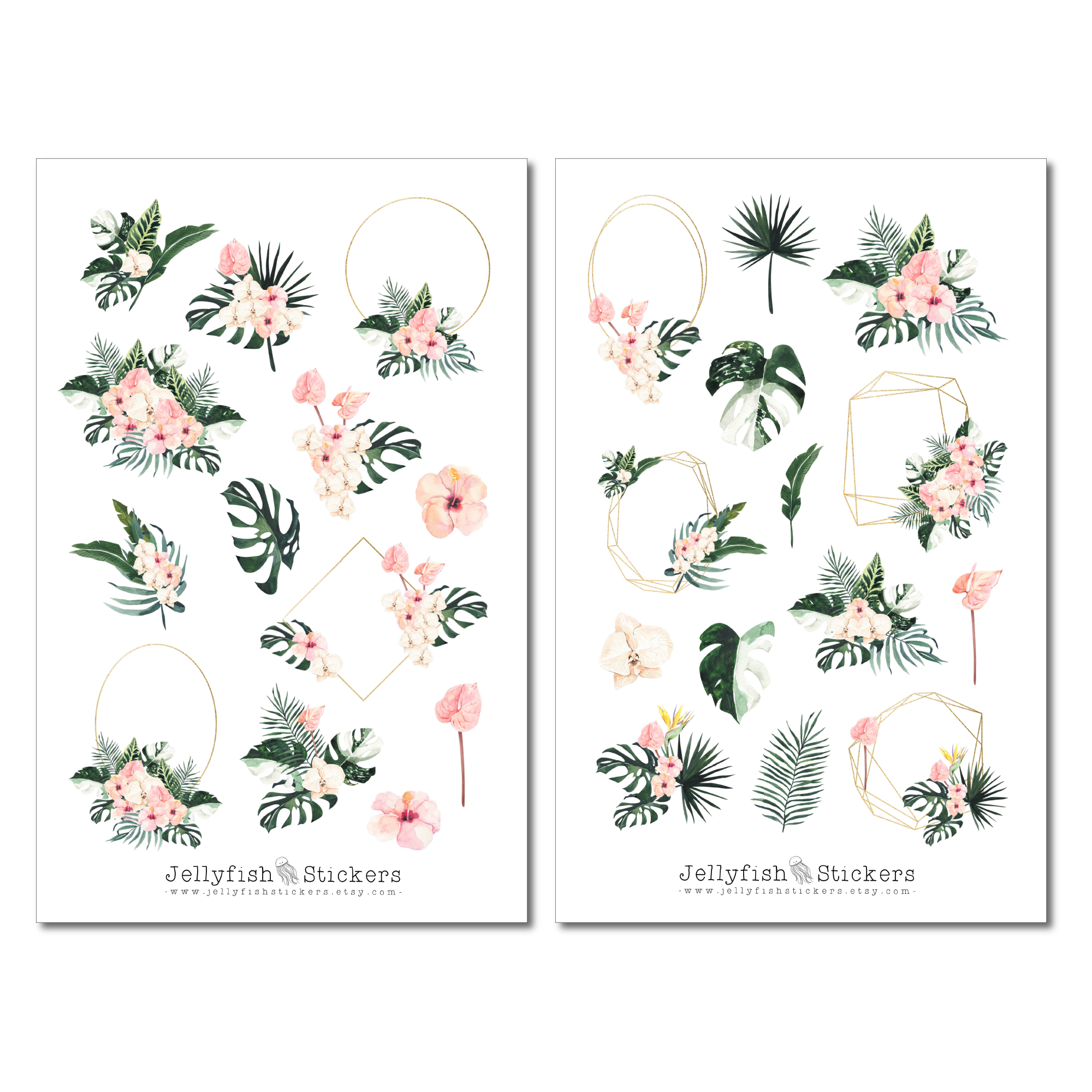 Sommerblumen Sticker Set