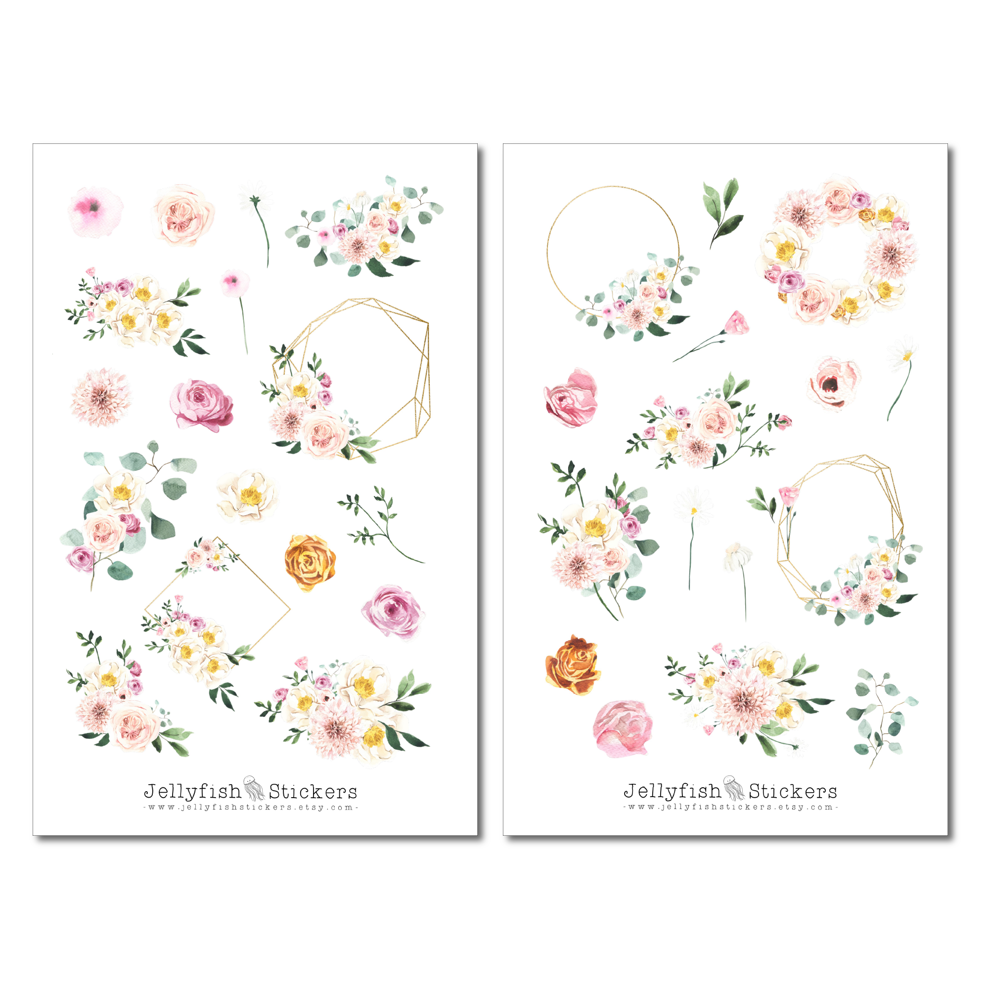 Sommerblumen Sticker Set