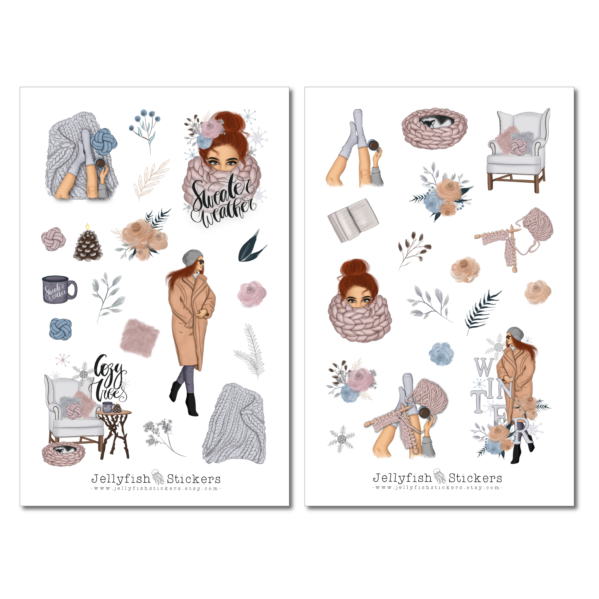 Girls Winter Sticker Set