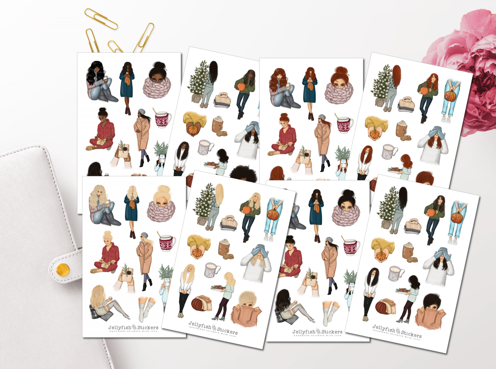 Cozy Girl Collection Sticker Set