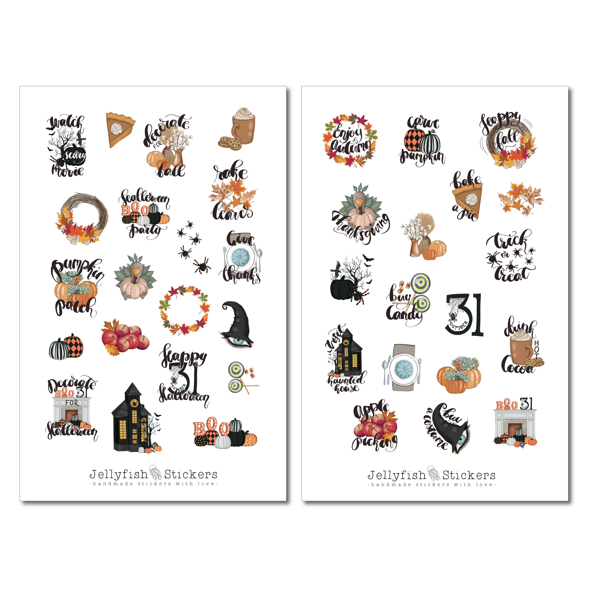 Herbst Sticker Set