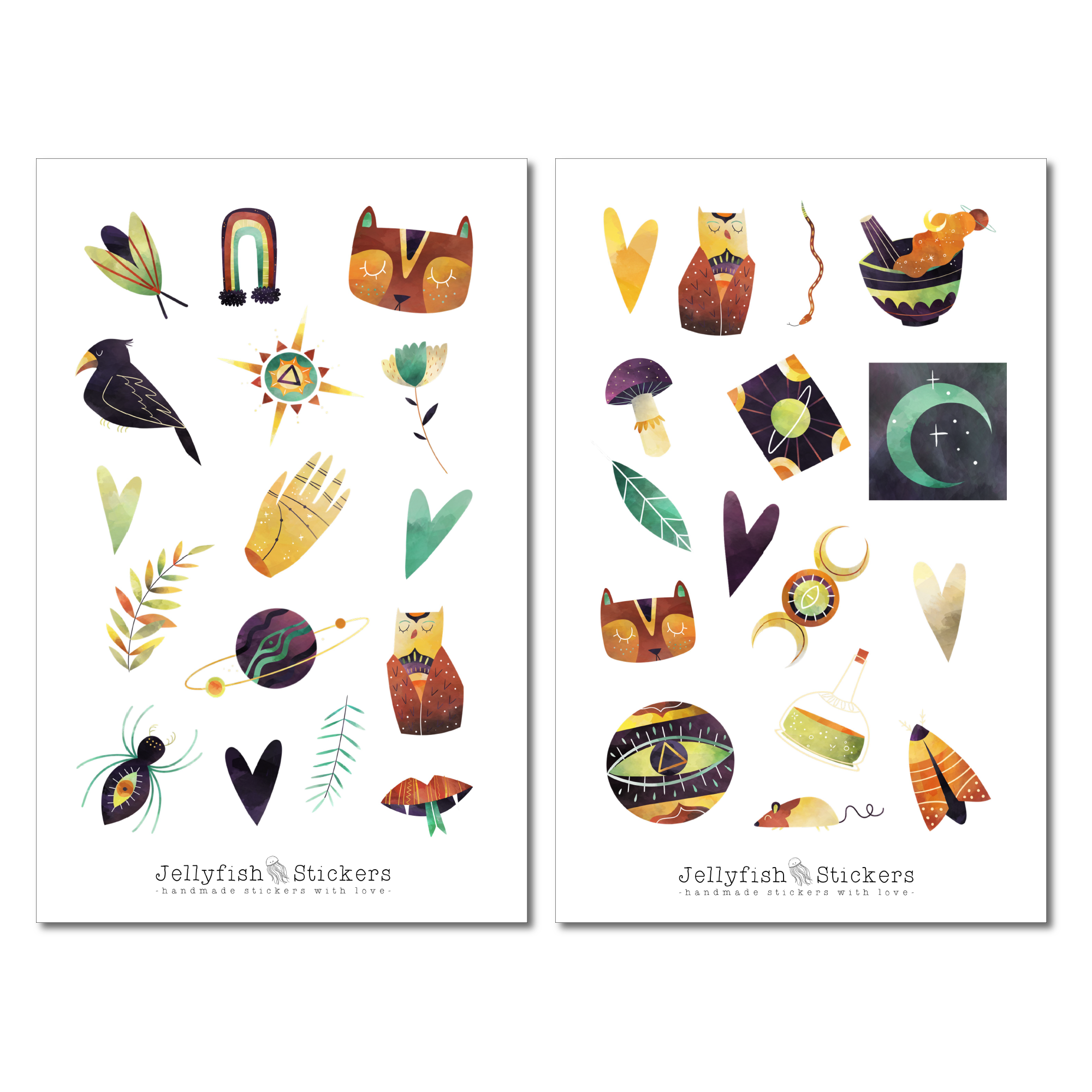 Magische Tiere Sticker Set
