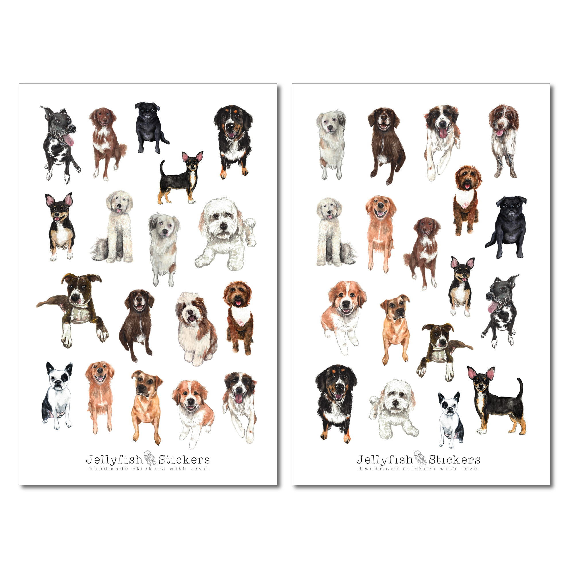 Hunde Sticker Set