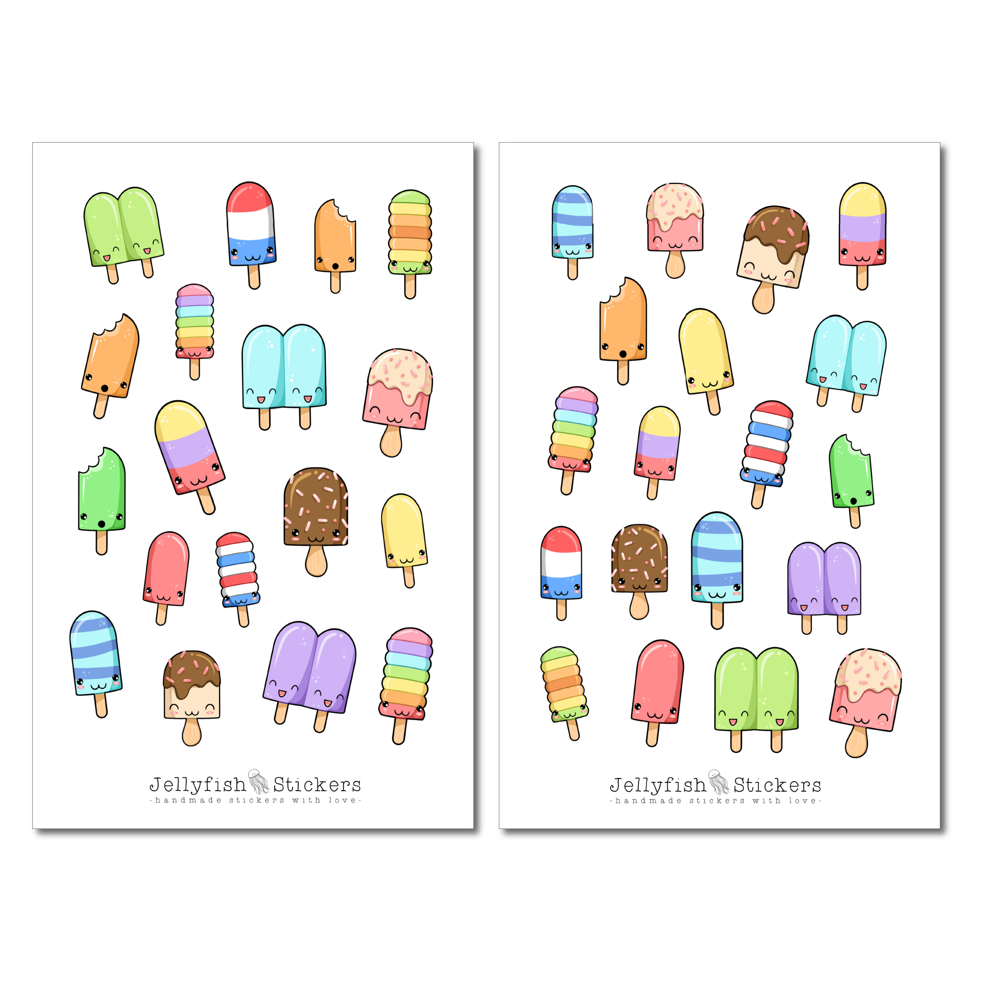 Eis am Stiel Sticker Set