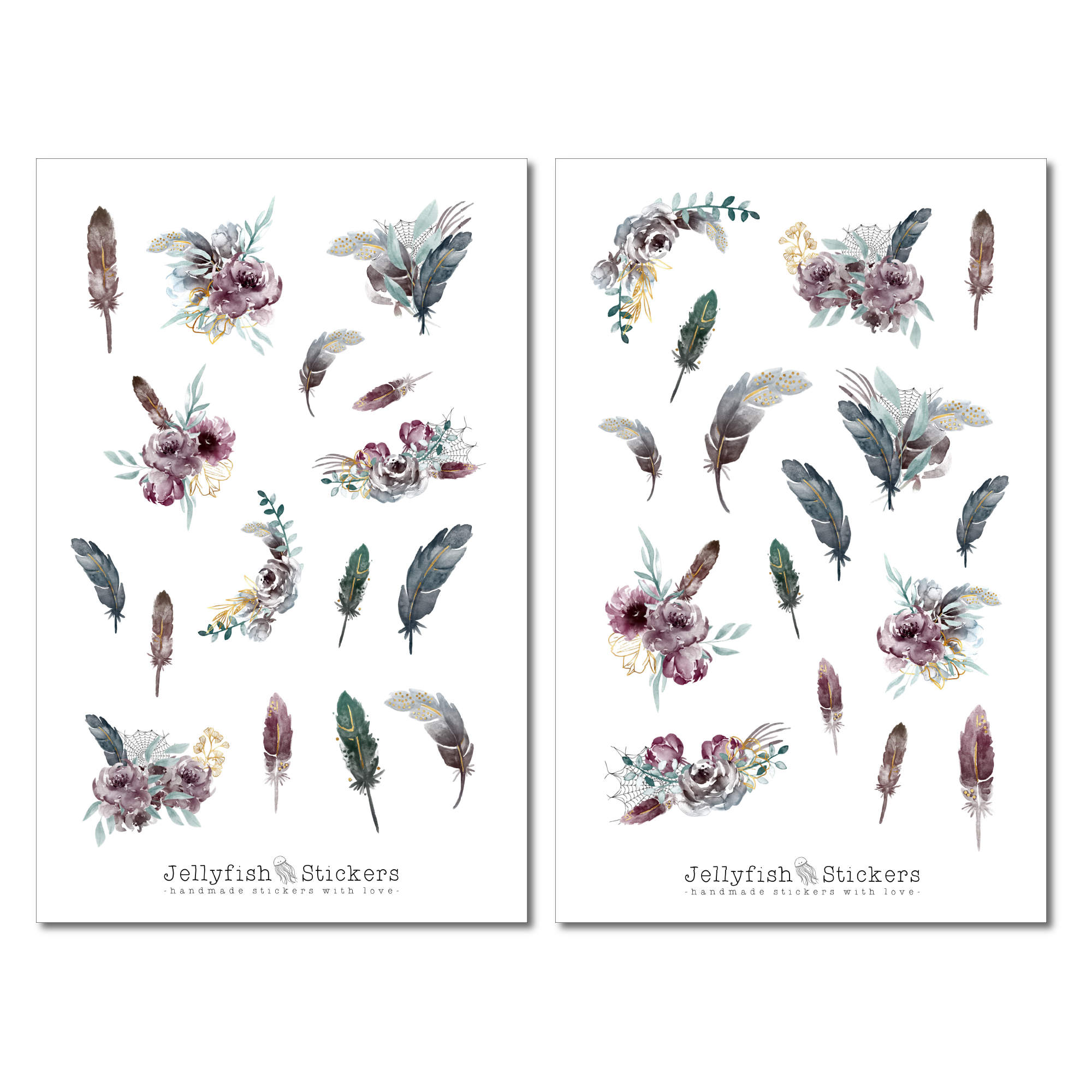 Feathers Sticker Set