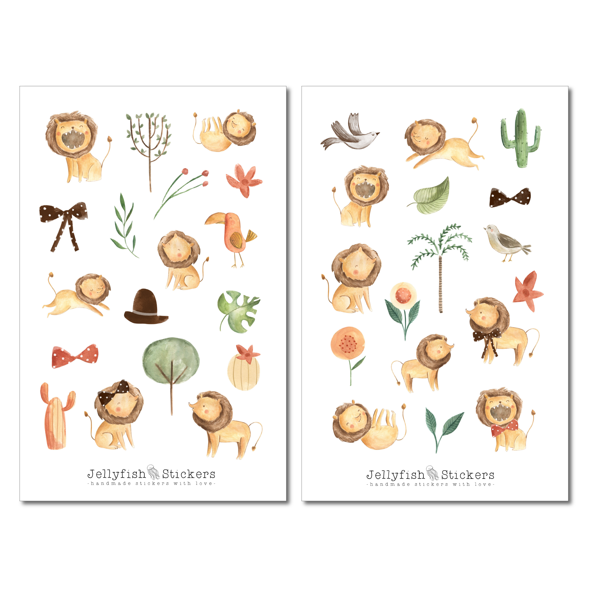 Löwe Sticker Set