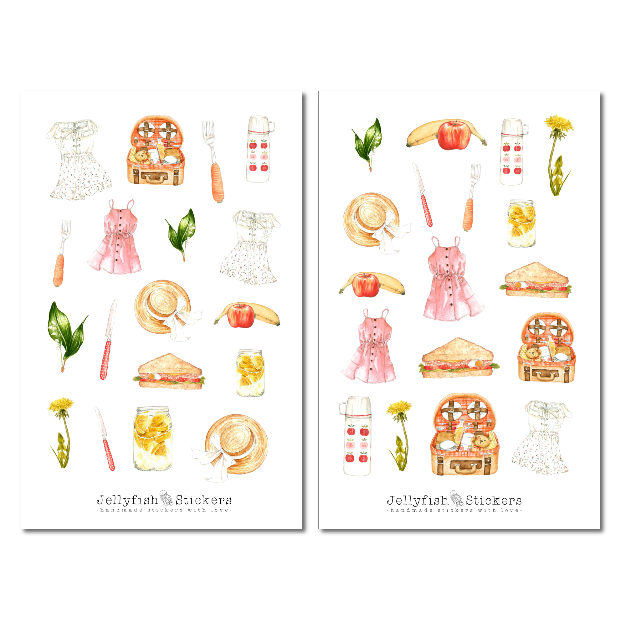 Picknick Sticker Set