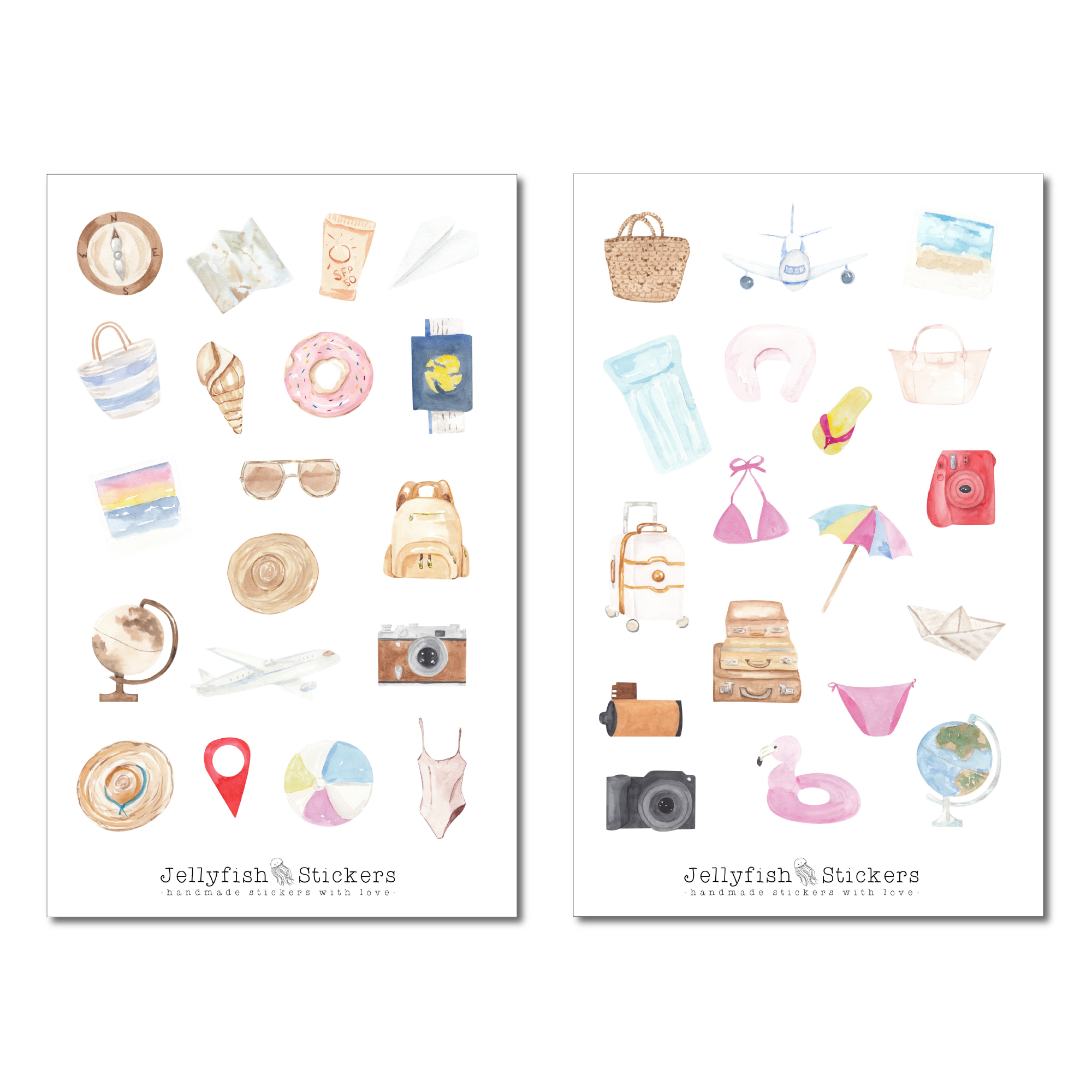 Summer Vacation Sticker Set