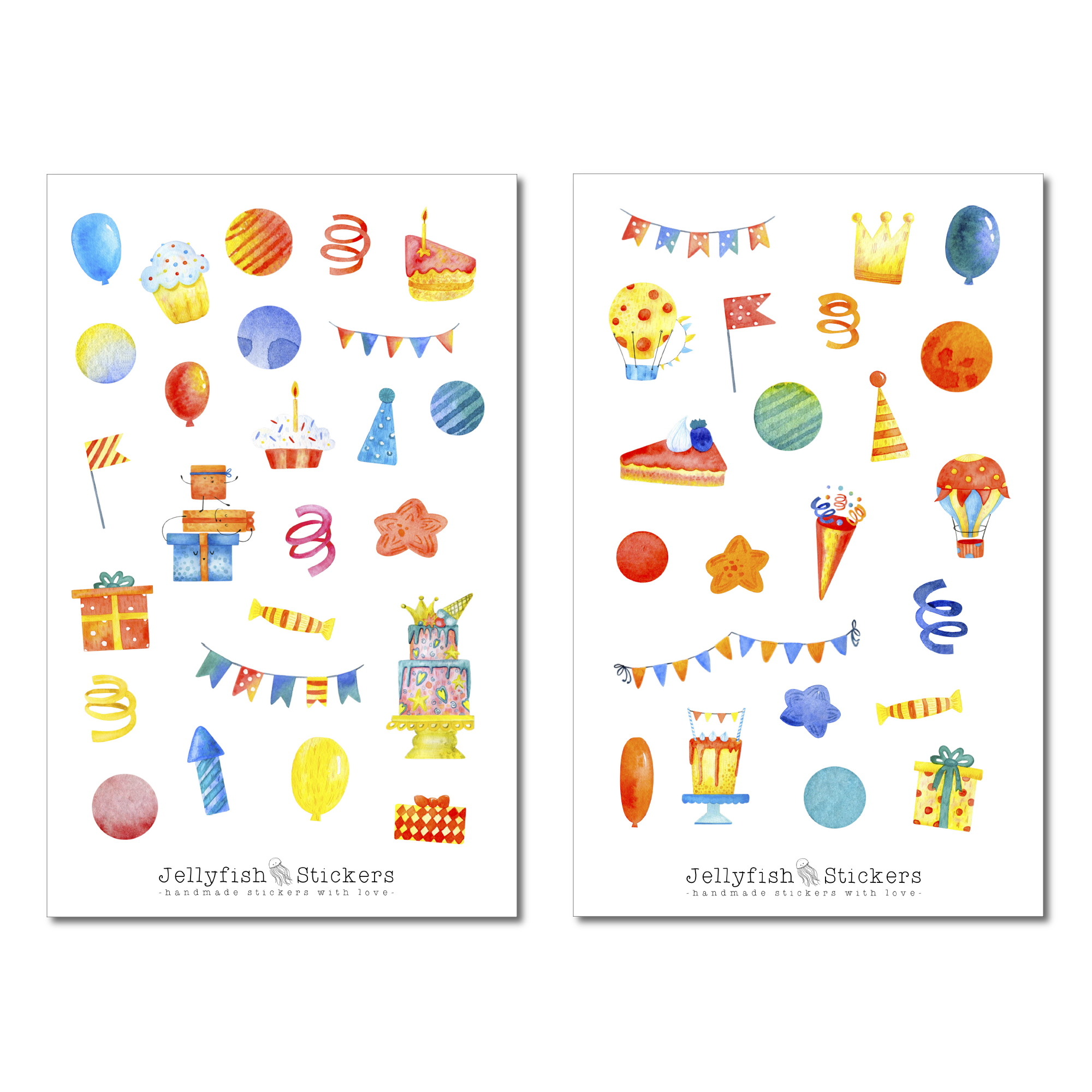 Geburtstag Sticker Set