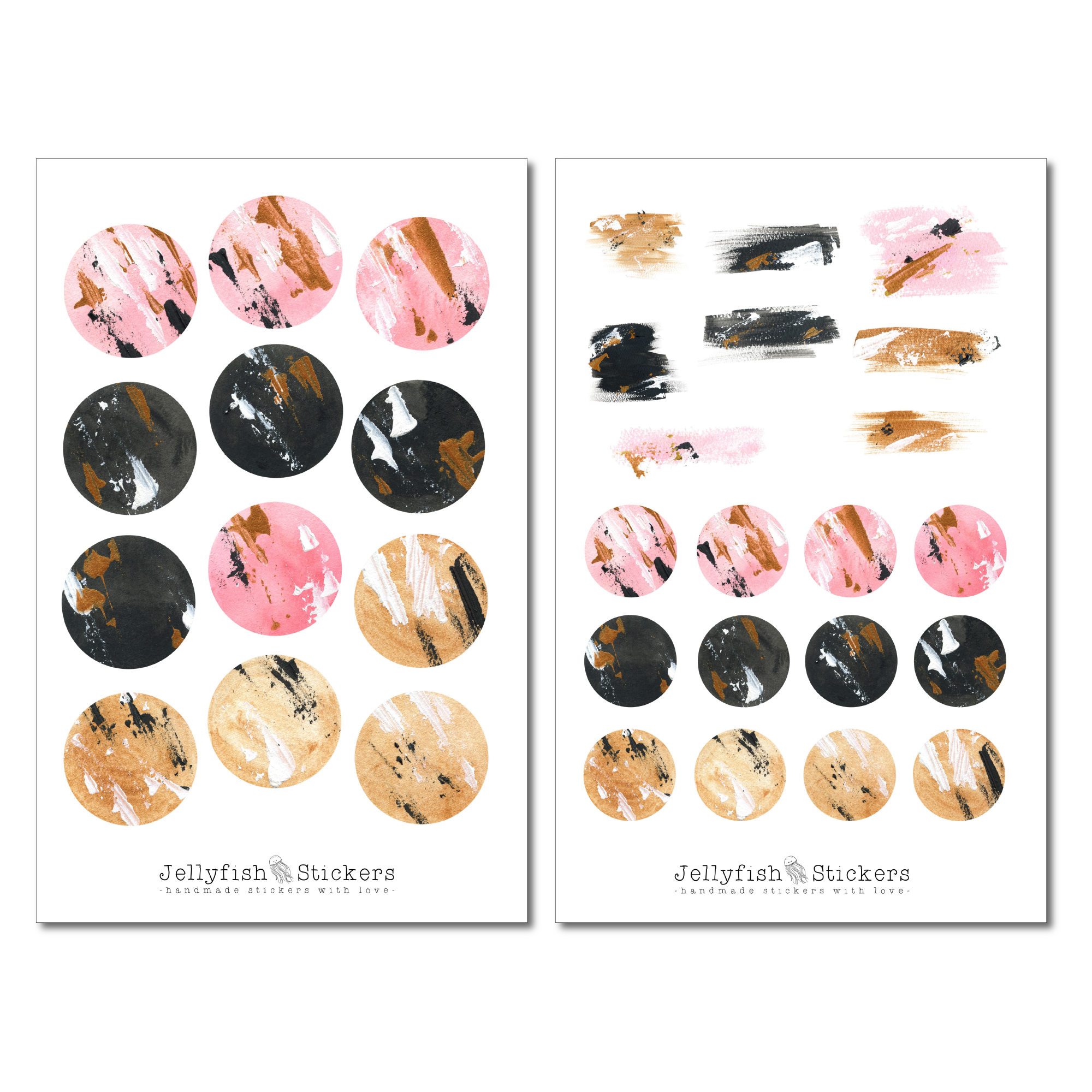 Colorful Moons Sticker Set