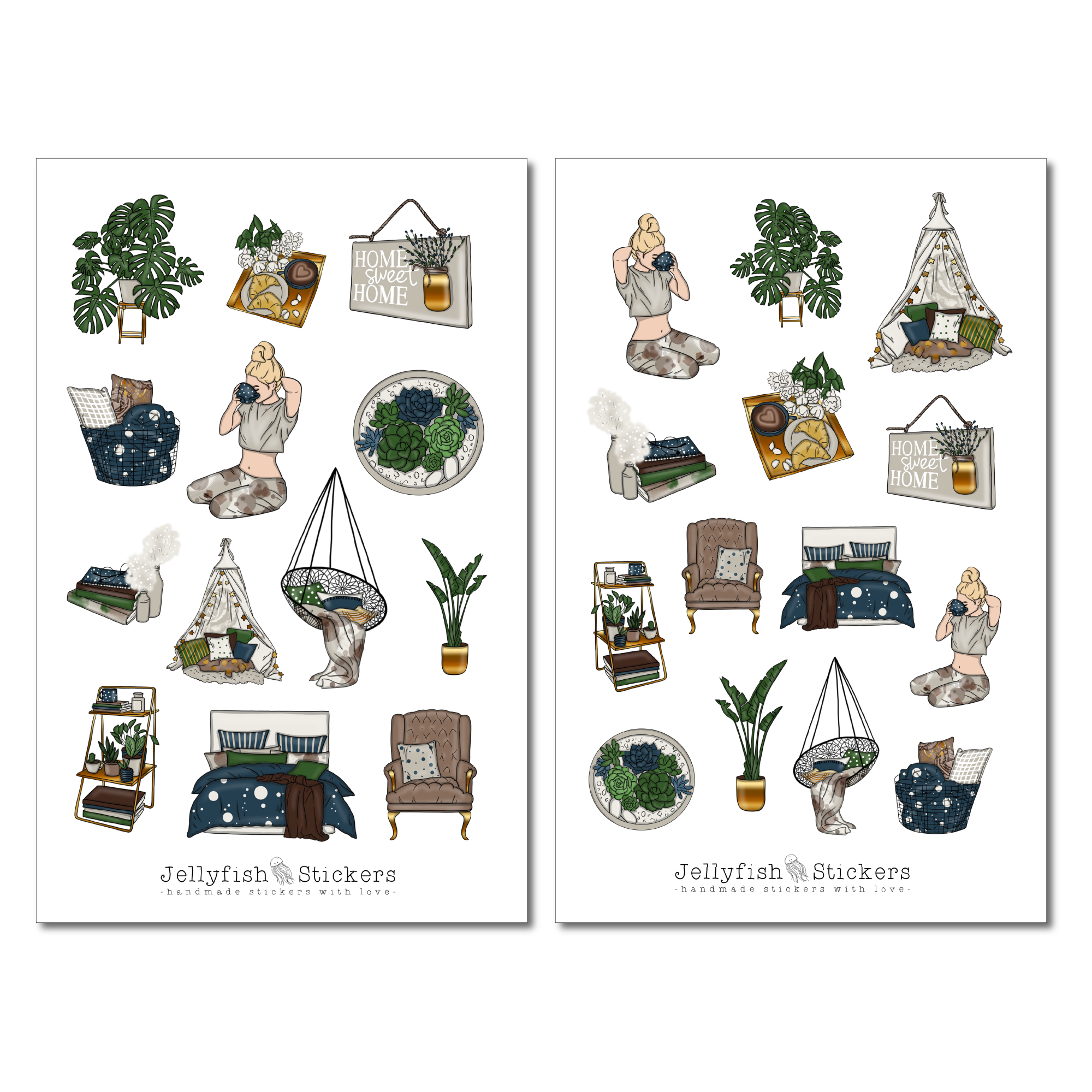 Girls Home Sticker Set