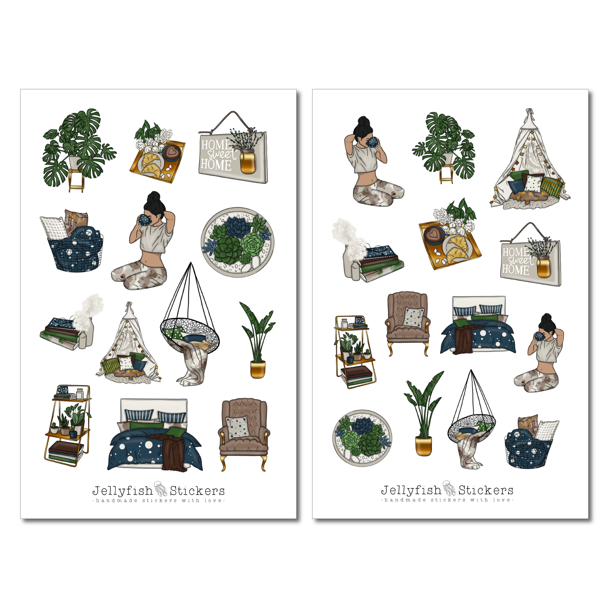 Girls Home Sticker Set