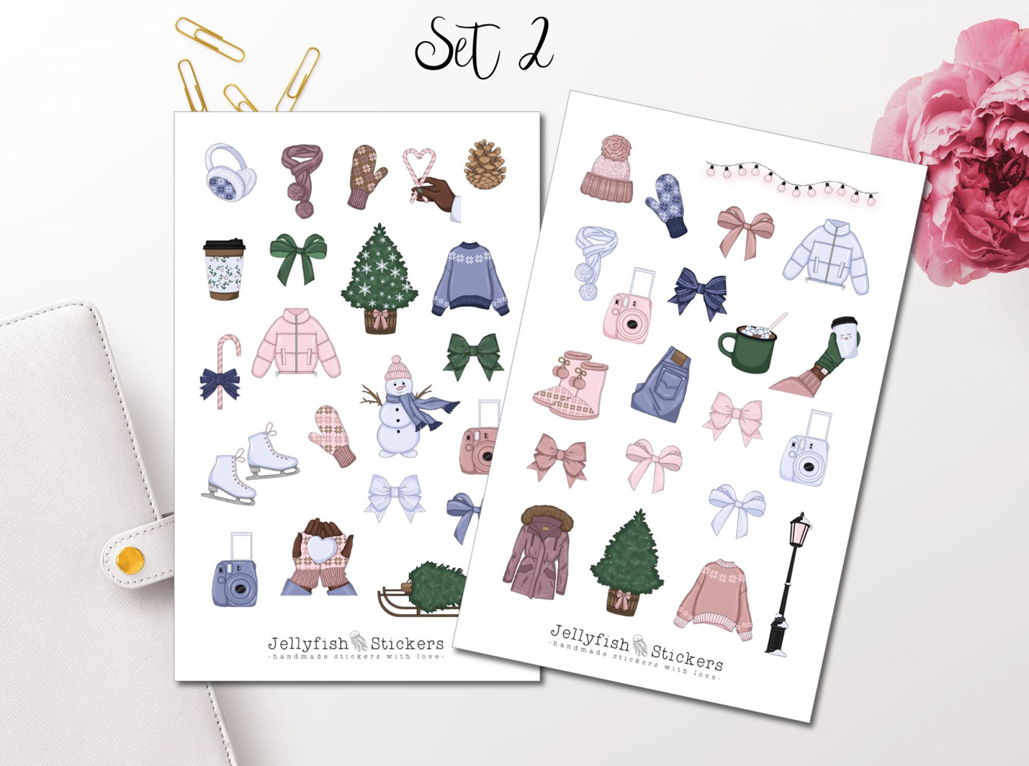 Girls Winter Sticker Set