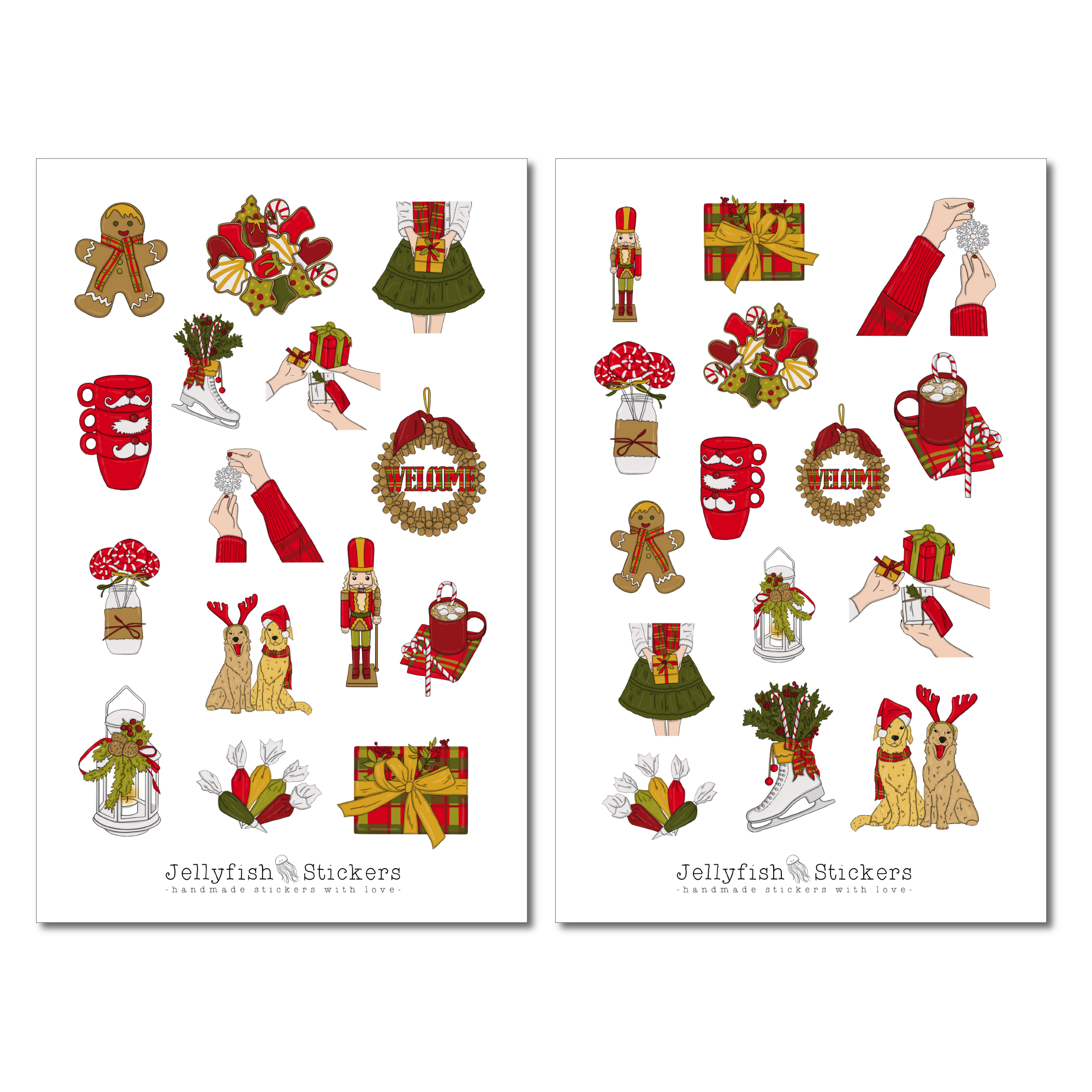 Girls Christmas Sticker Set