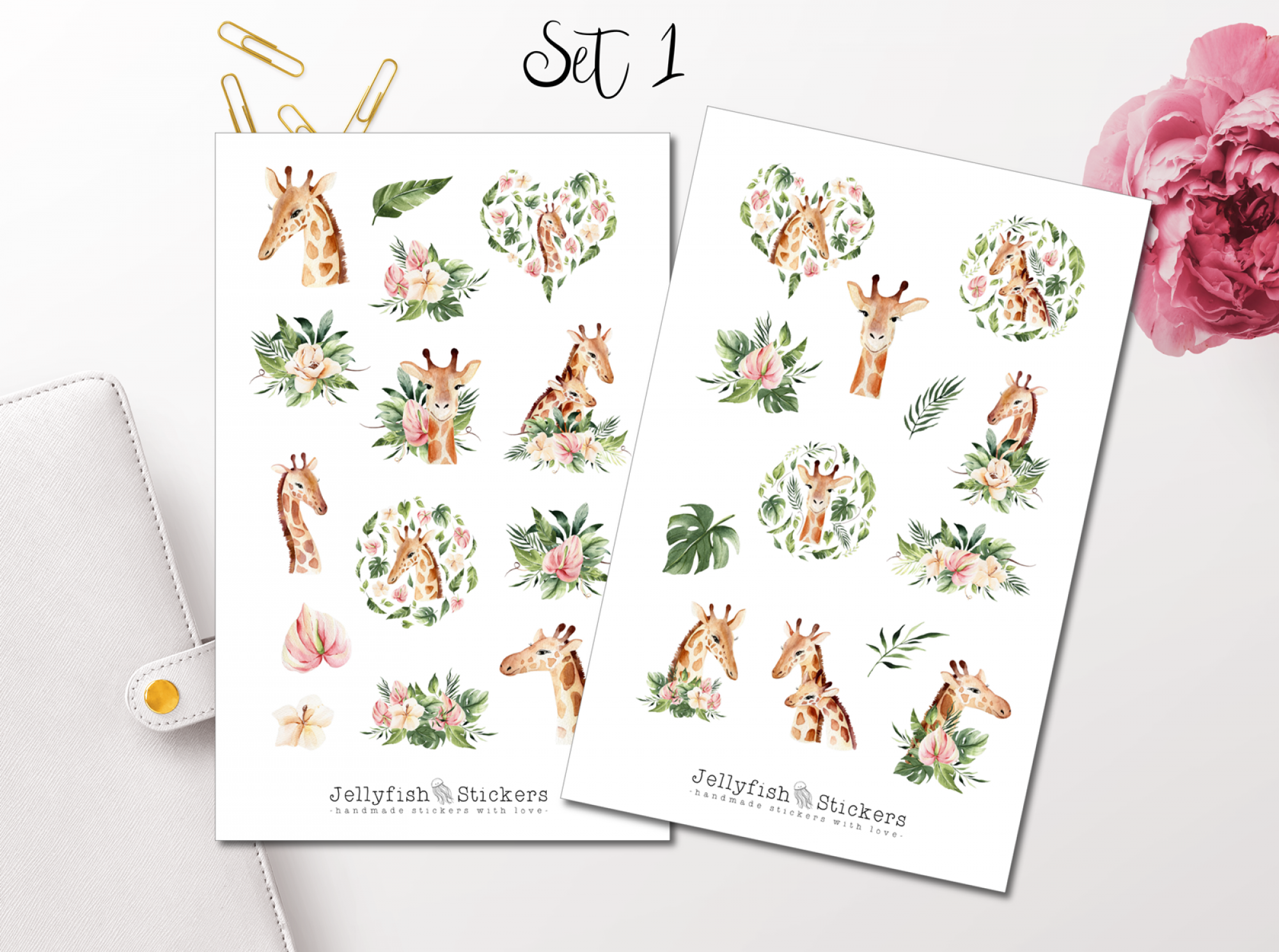 Giraffen Sticker Set