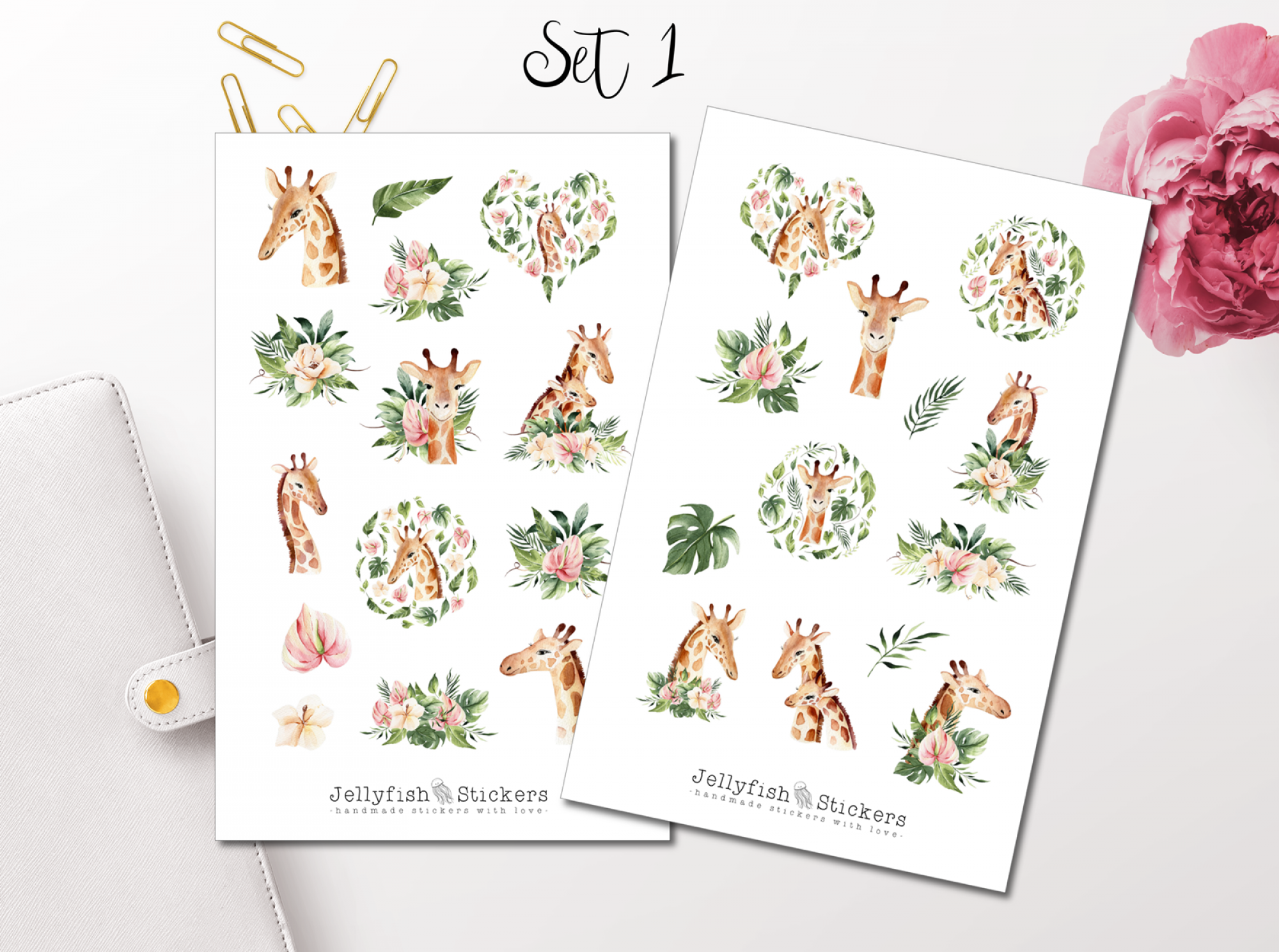 Giraffe Sticker Set