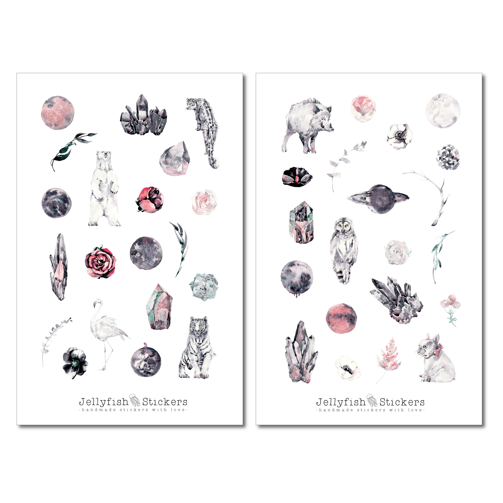 Winter Animals Sticker Set