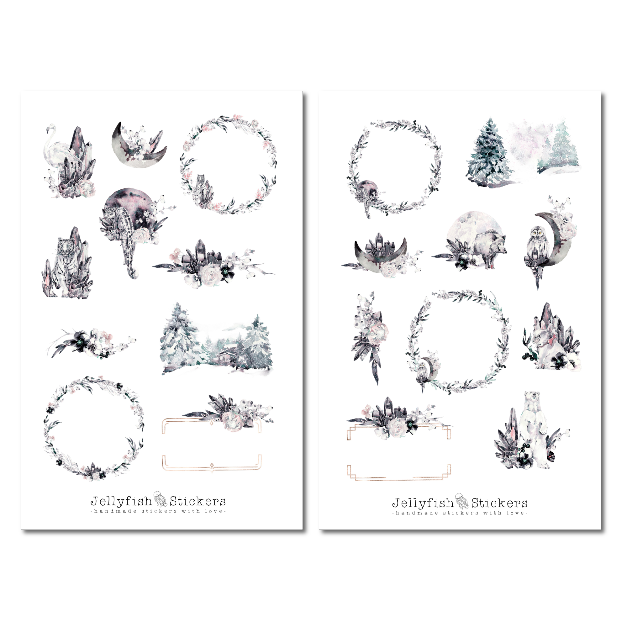 Winter Animals Sticker Set