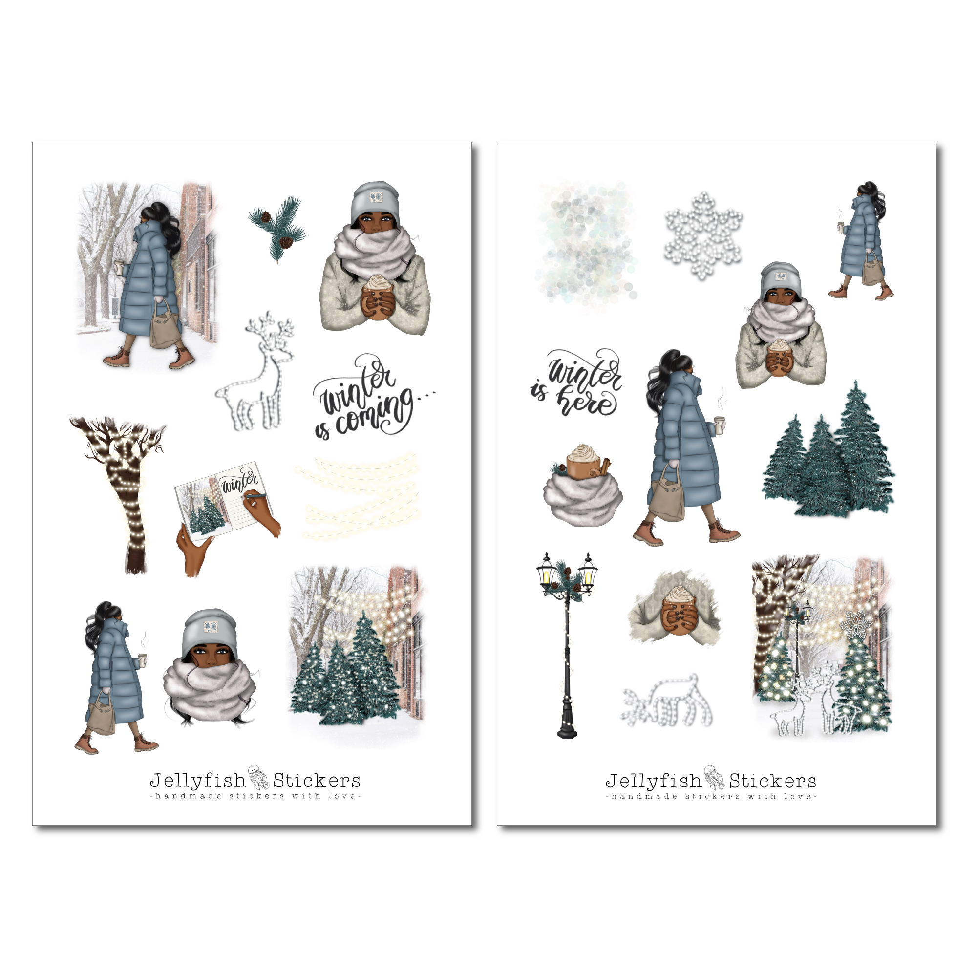 Girls Winter Sticker Set