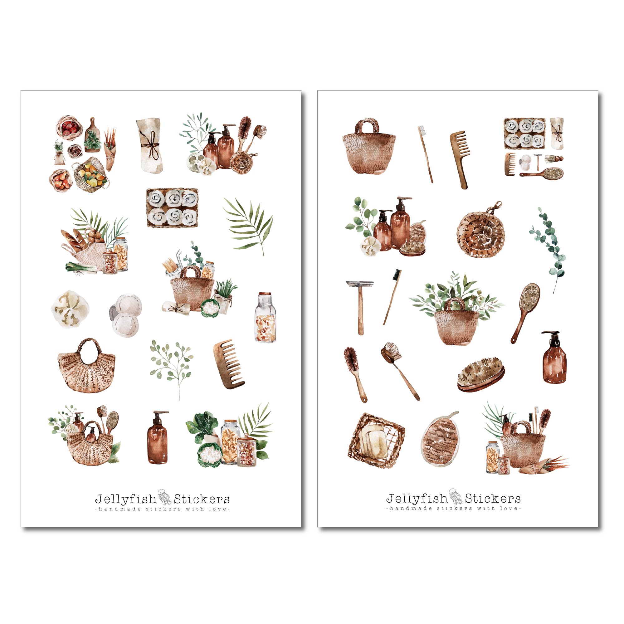 Zero Waste Sticker Set