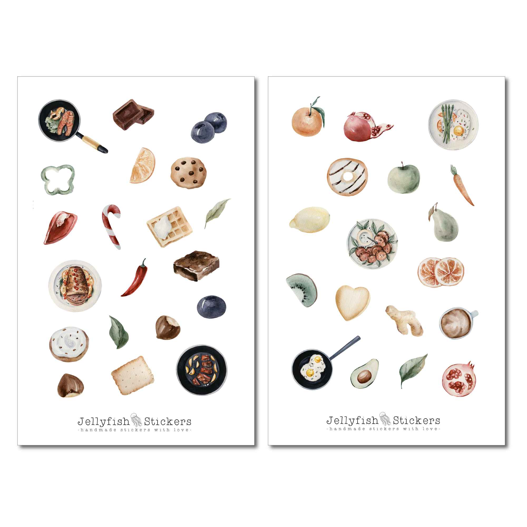 Winter Kochen Sticker Set