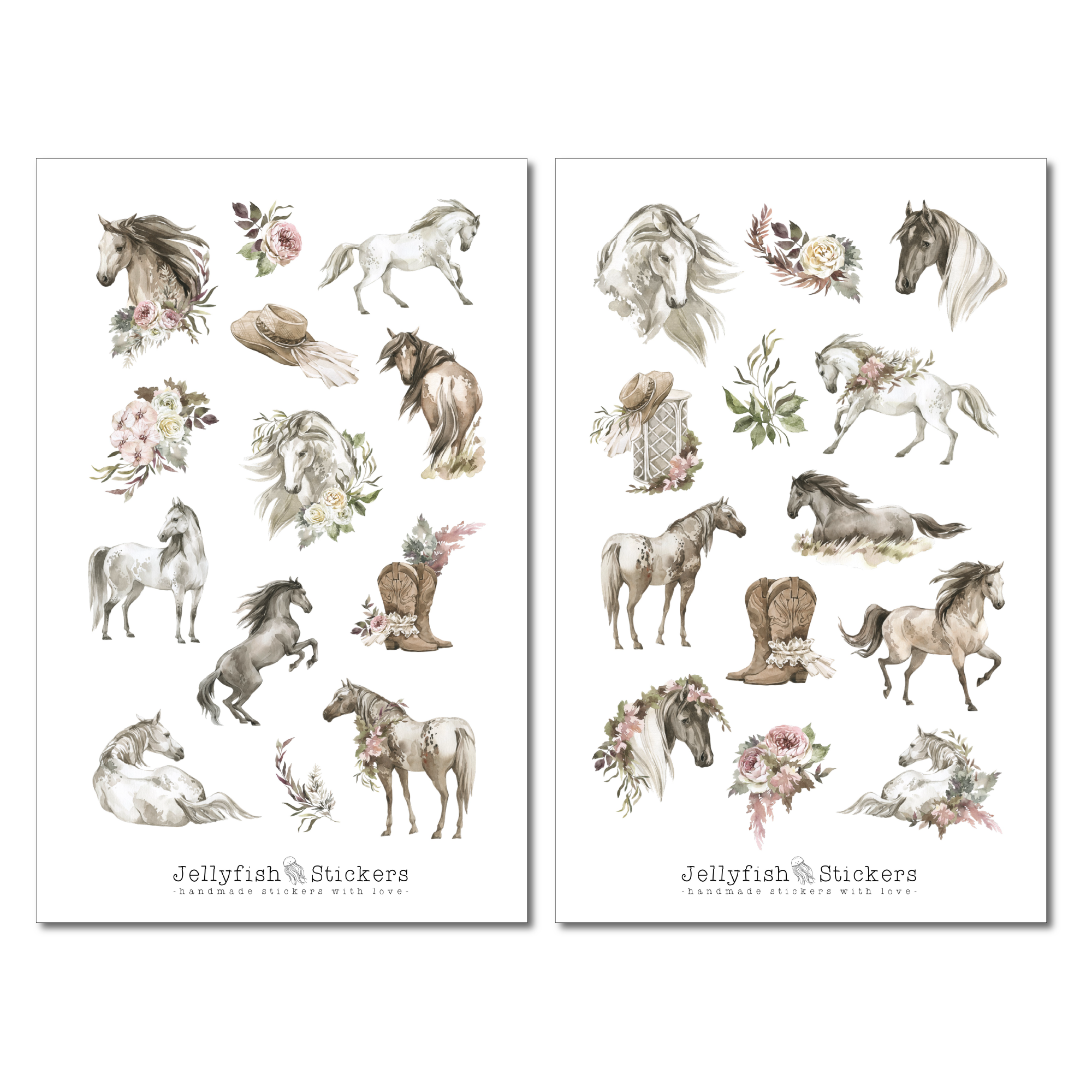 Pferde Sticker Set