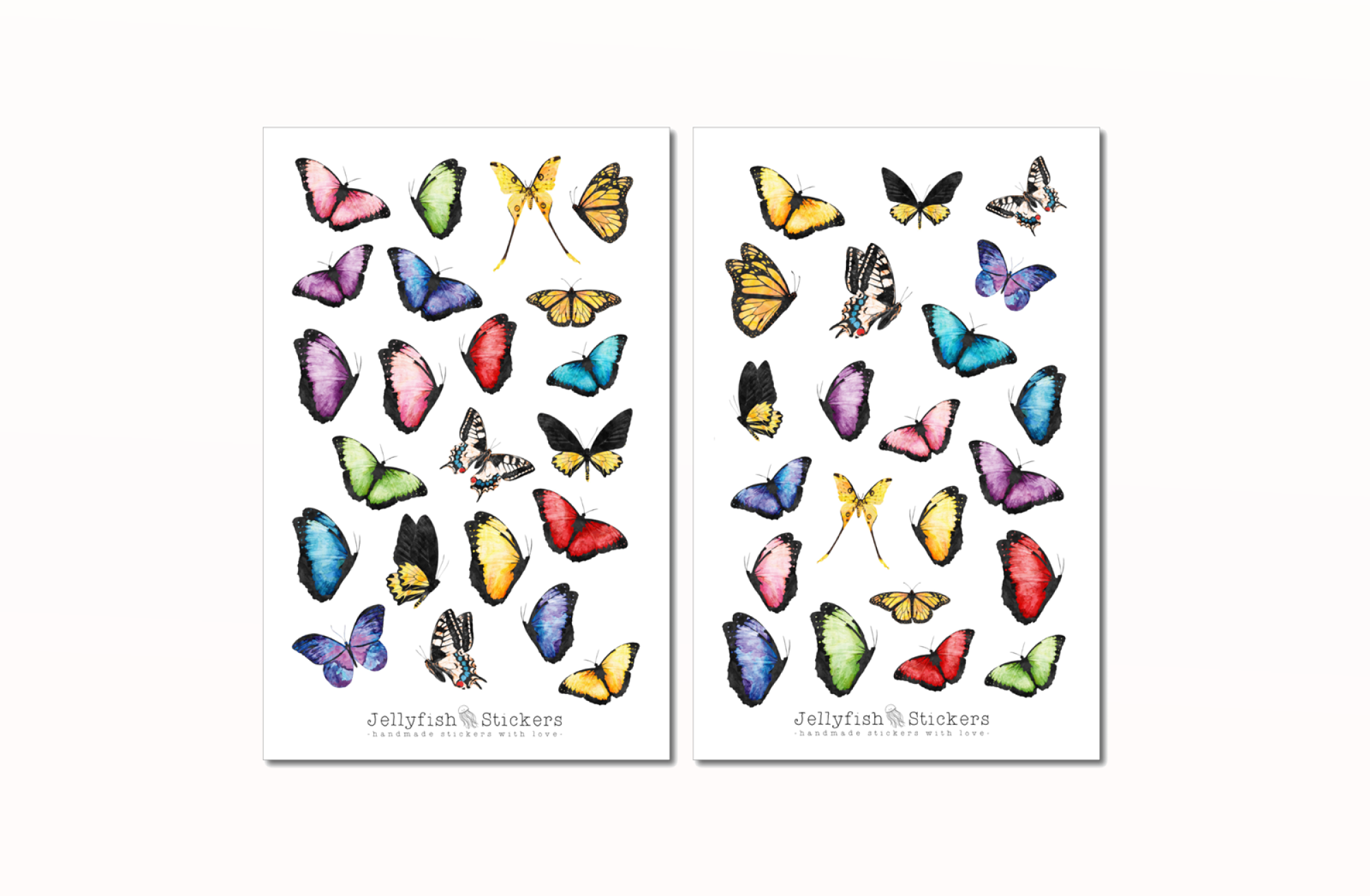 Schmetterlinge Sticker Set