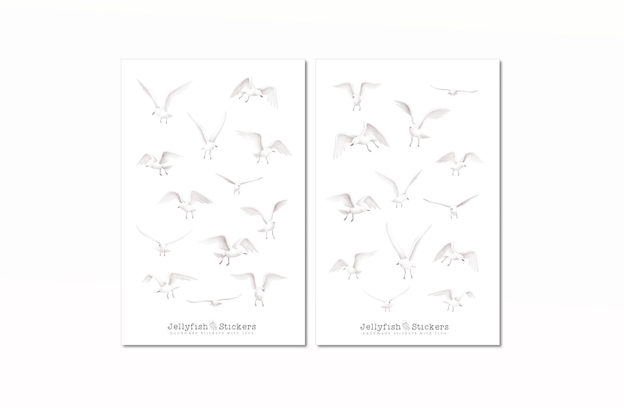 Möwen Sticker Set