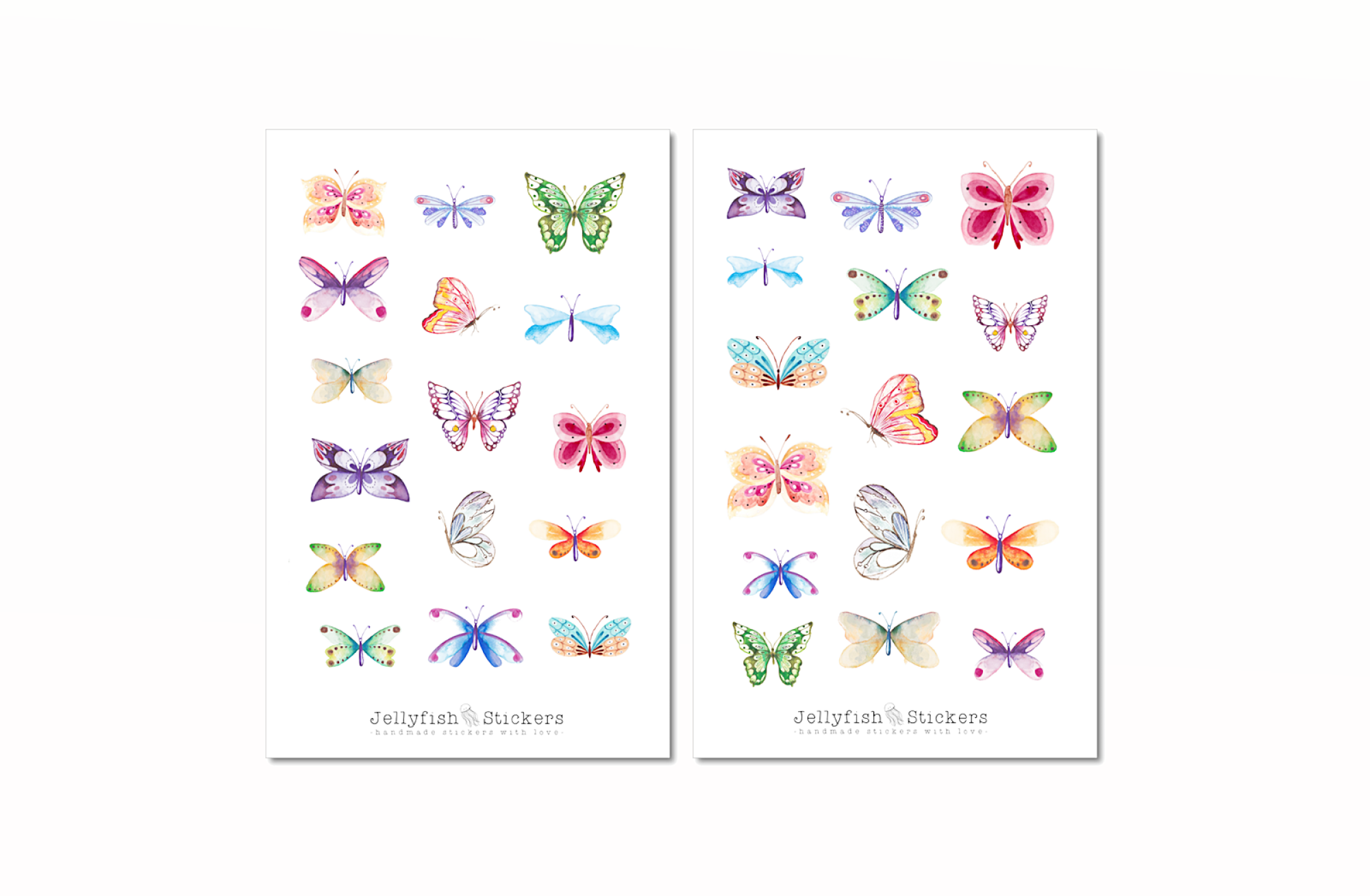 Schmetterlinge Sticker Set
