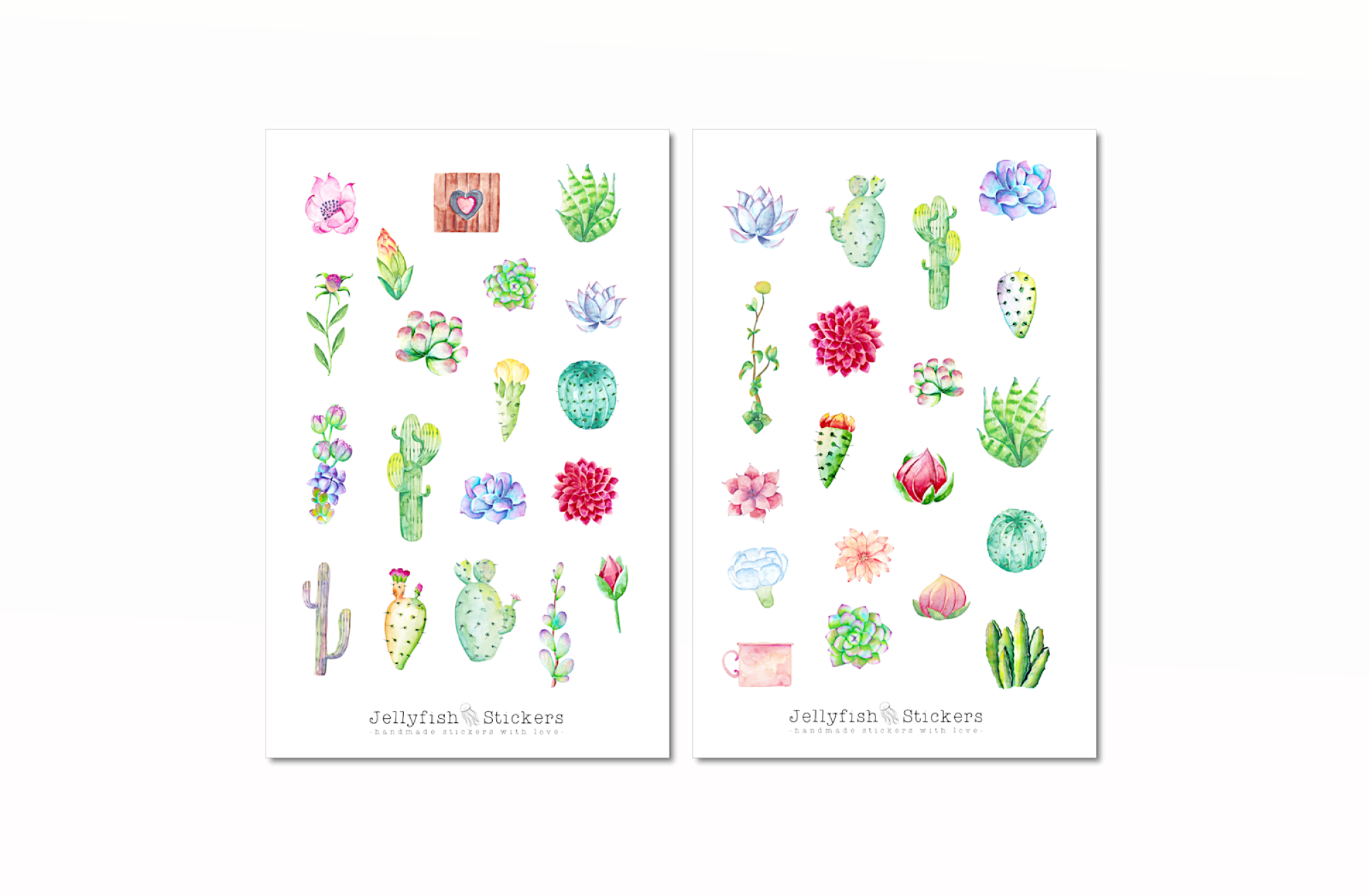 Kaktus Sticker Set