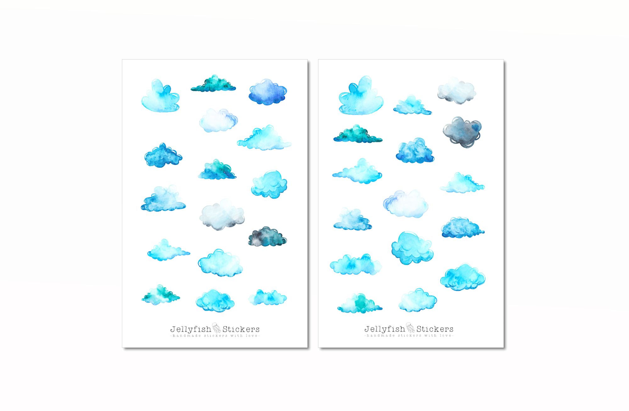 Wolken Sticker Set
