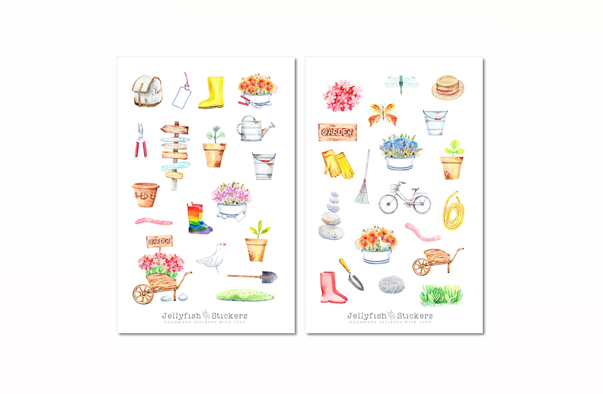 Gartenarbeit Sticker Set