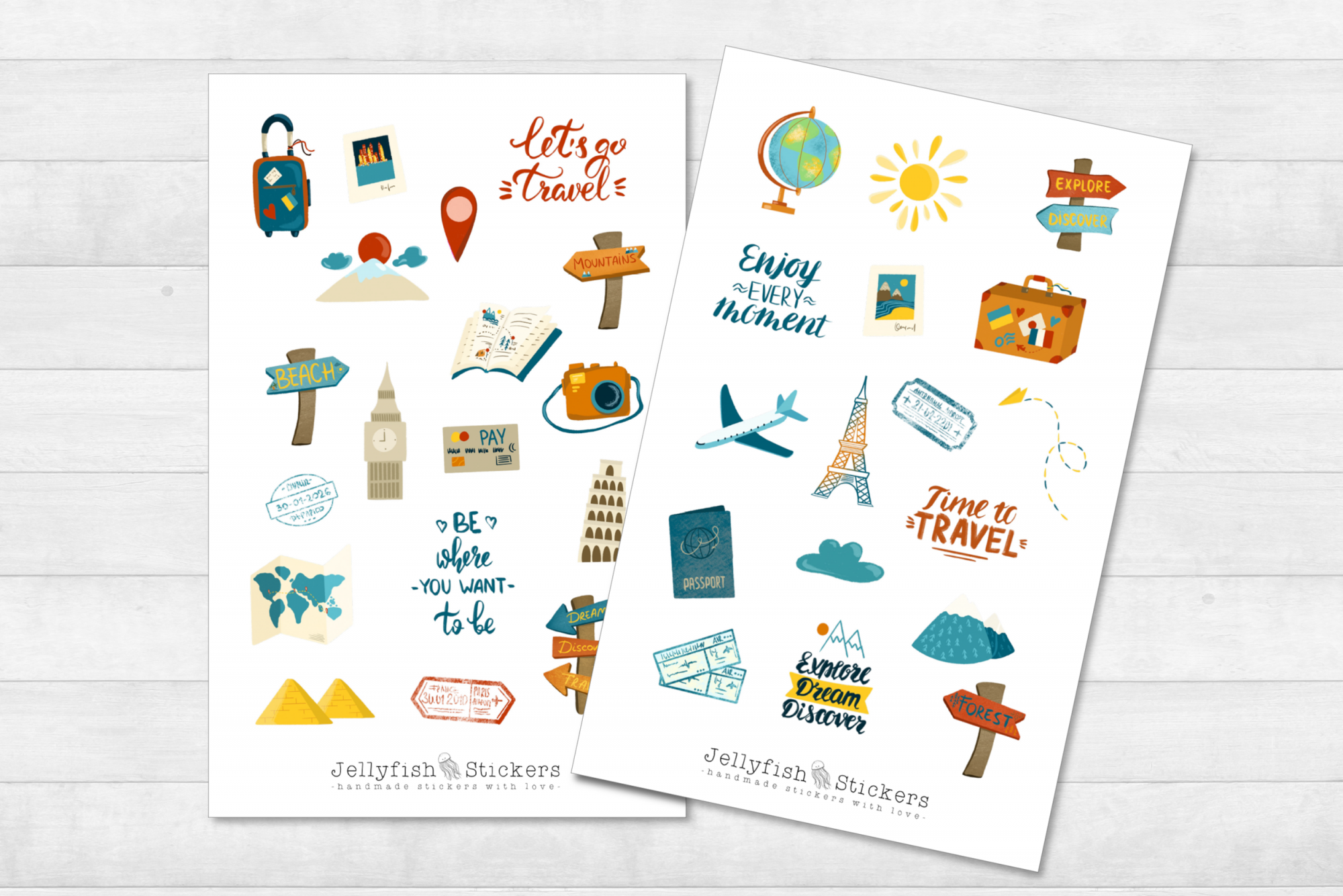 Travel Sticker Set