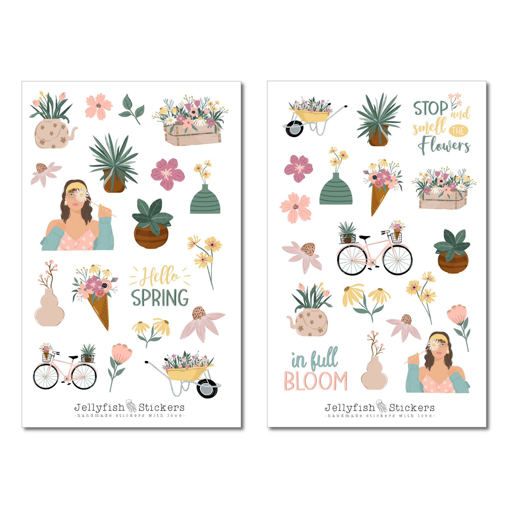 Frühling Sticker Set