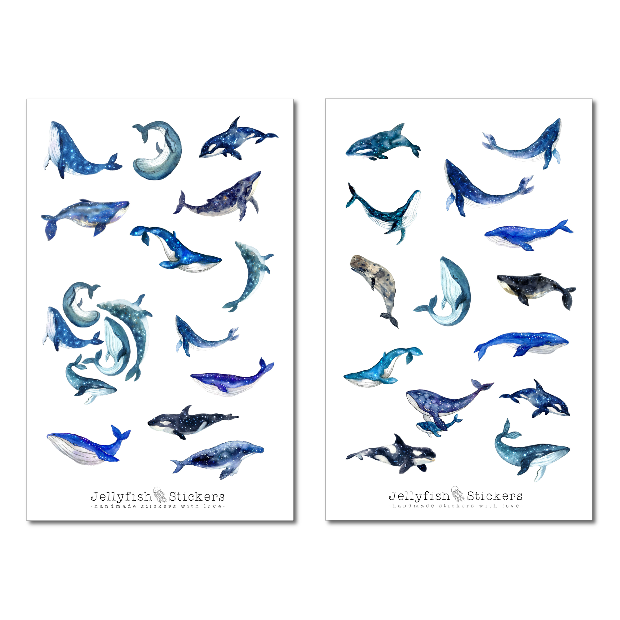 Whales Sticker Set