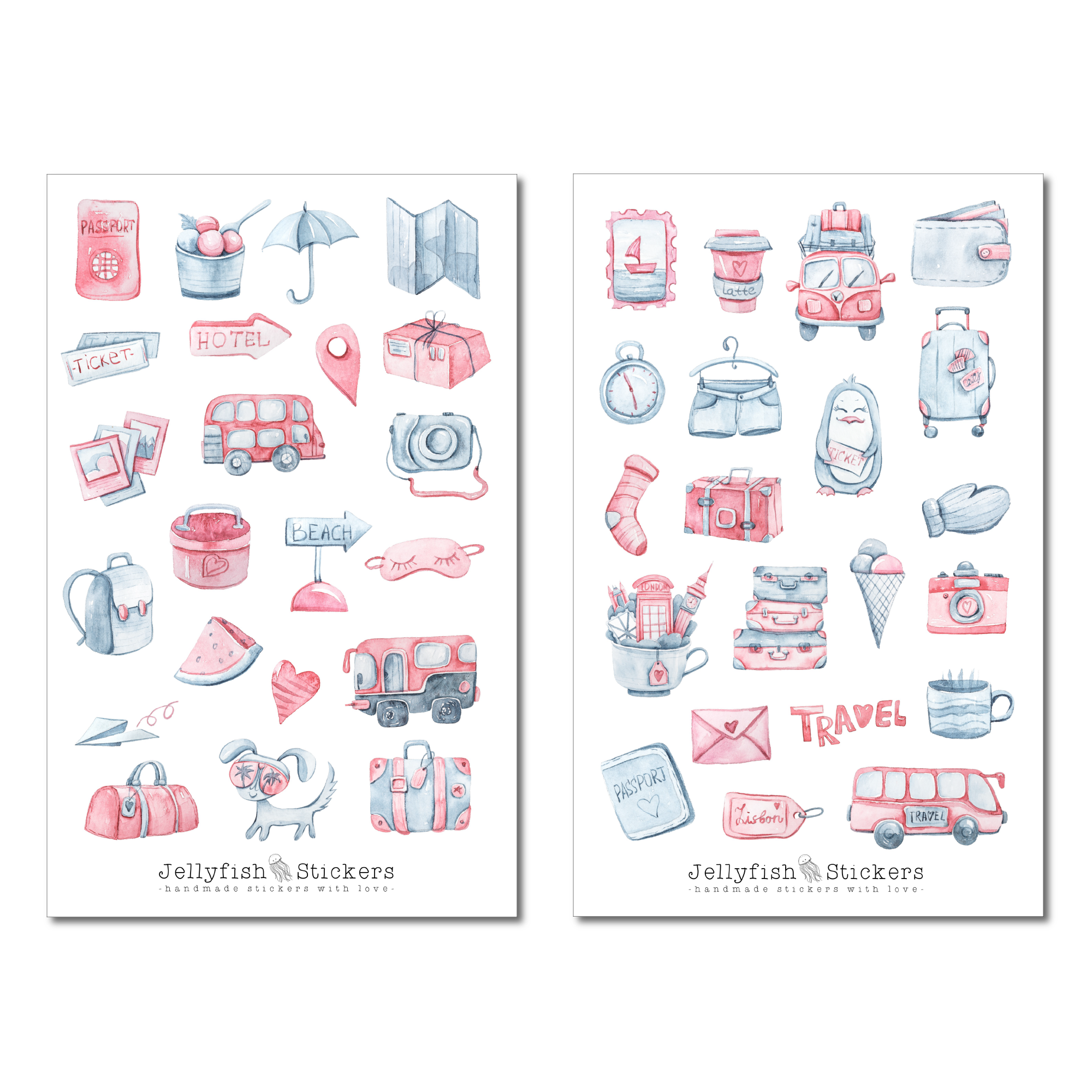 City Trip Sticker Set