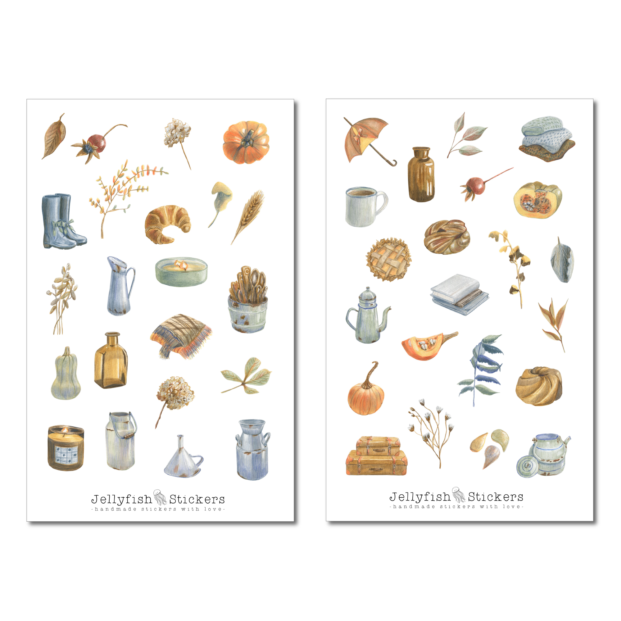 Herbst Sticker Set