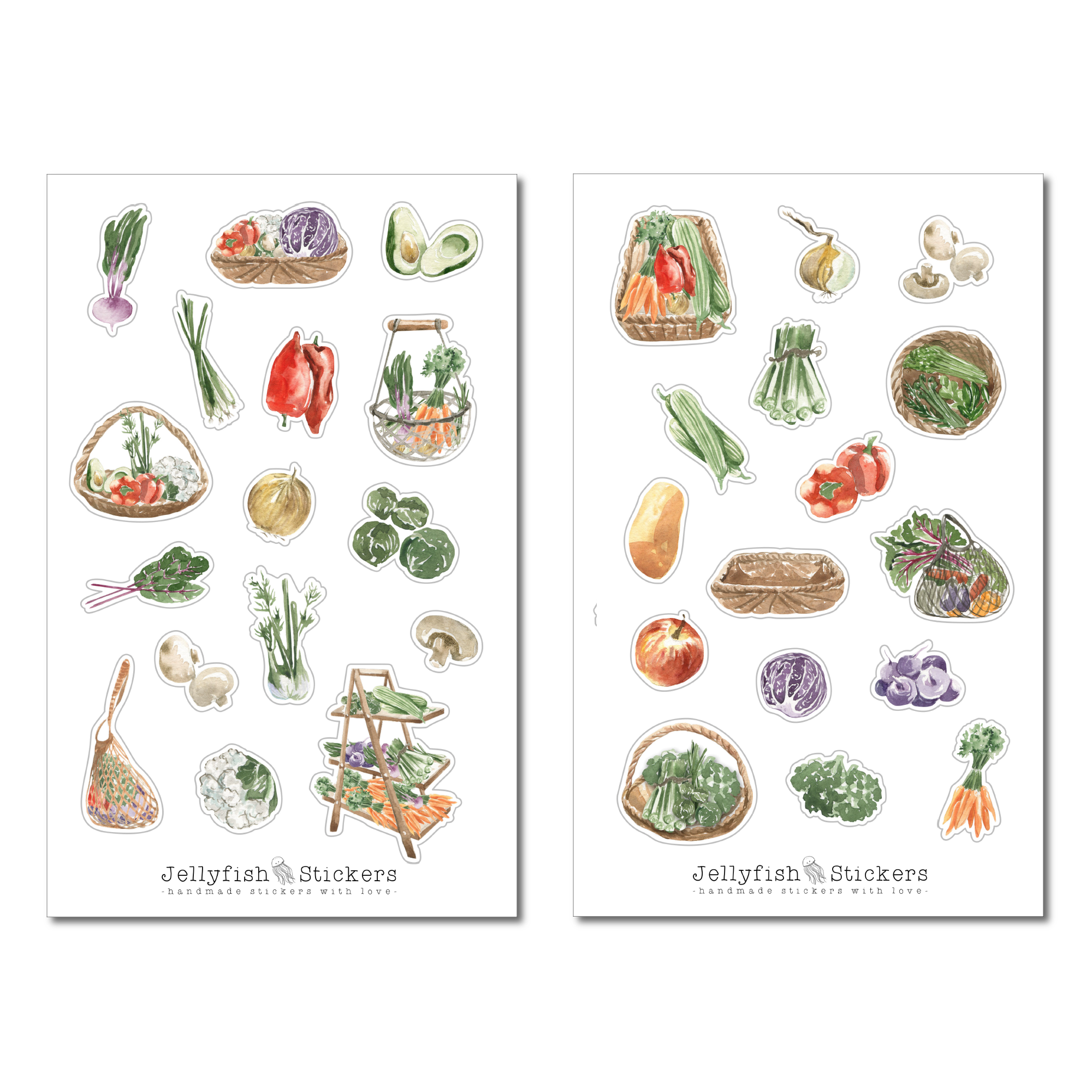 Vegetables Sticker Set