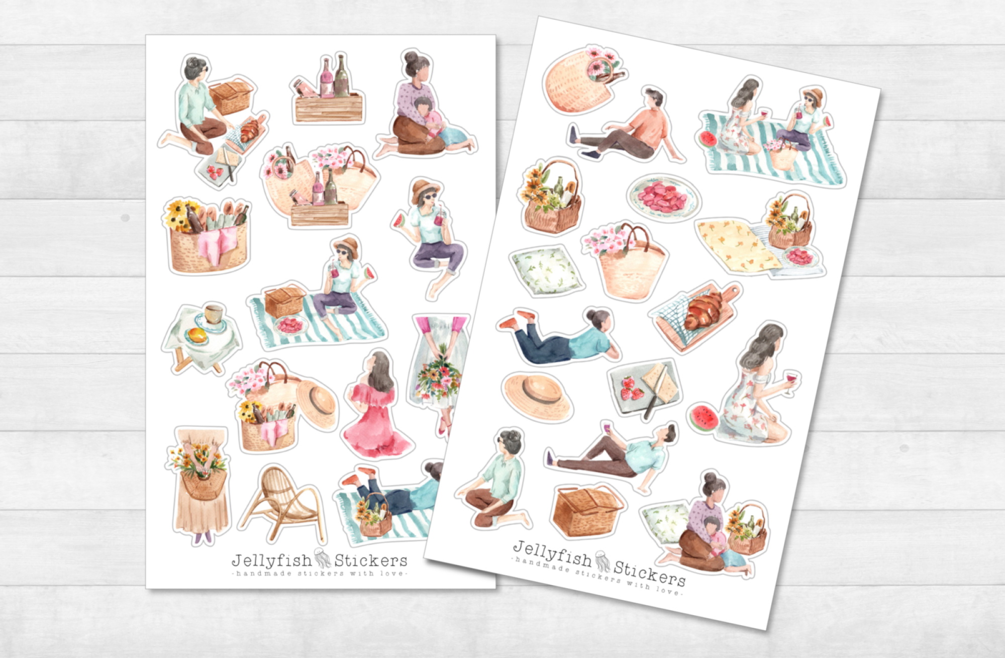Picknick Sticker Set