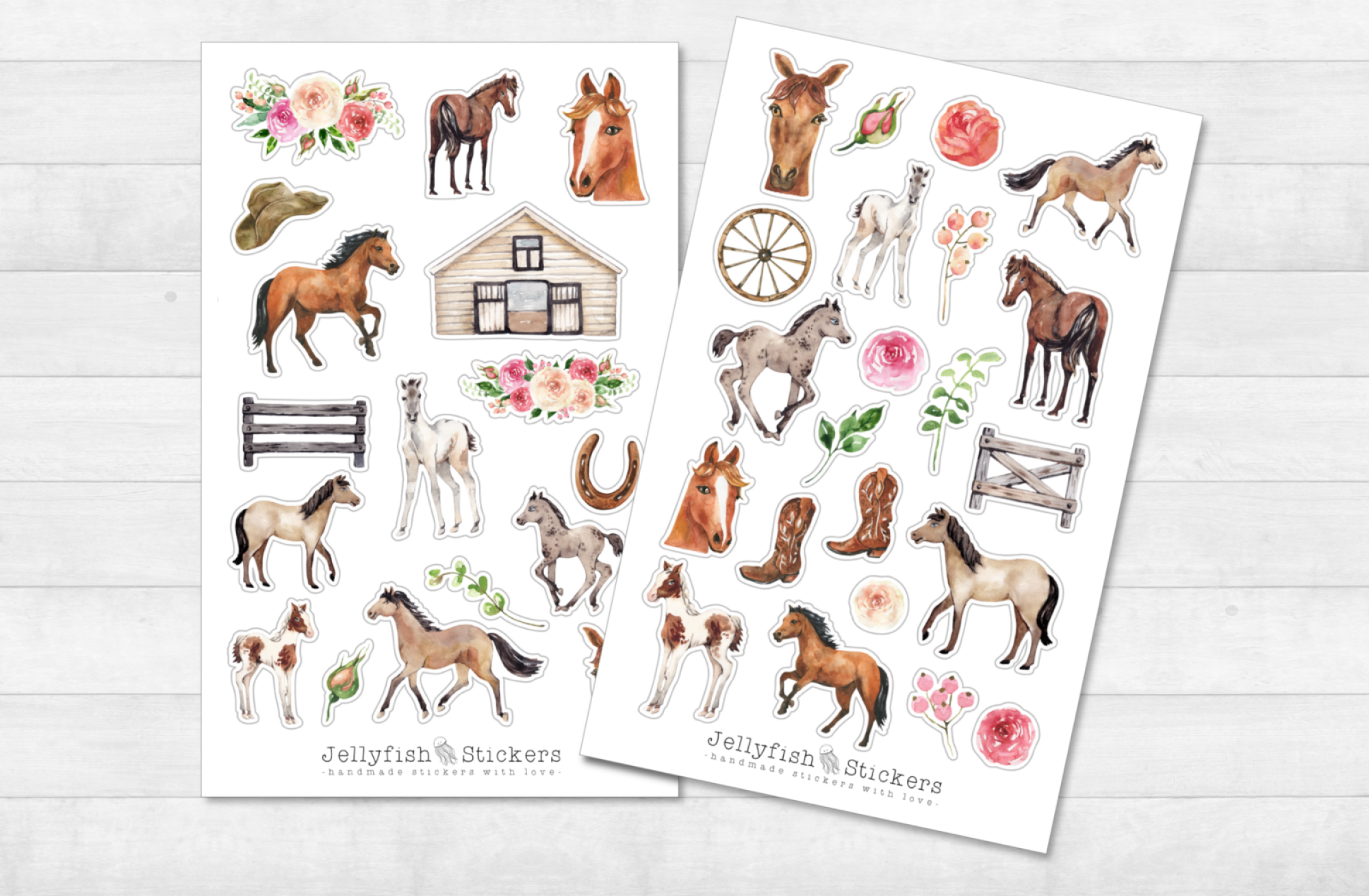 Horses Sticker Set