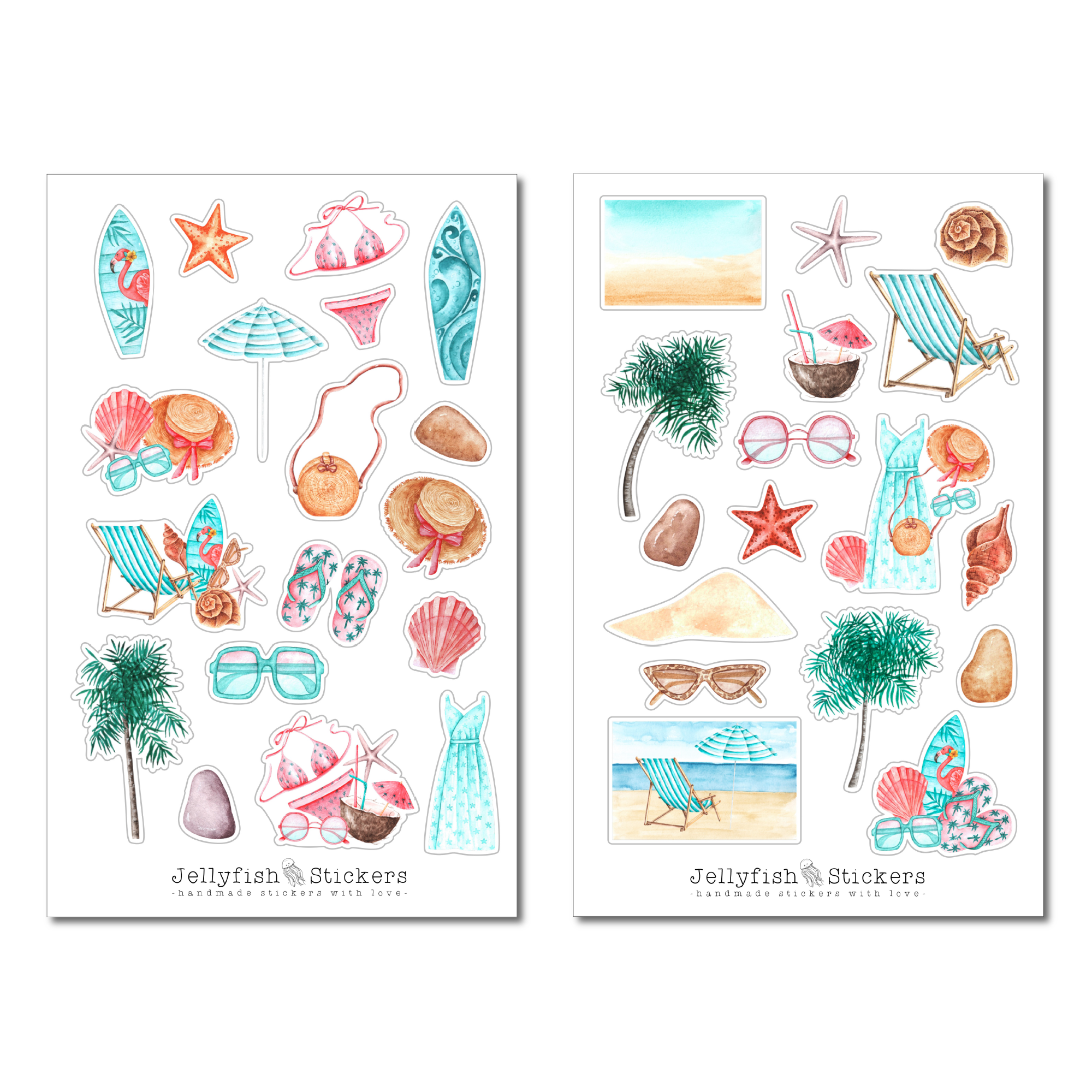 Urlaub Sticker Set