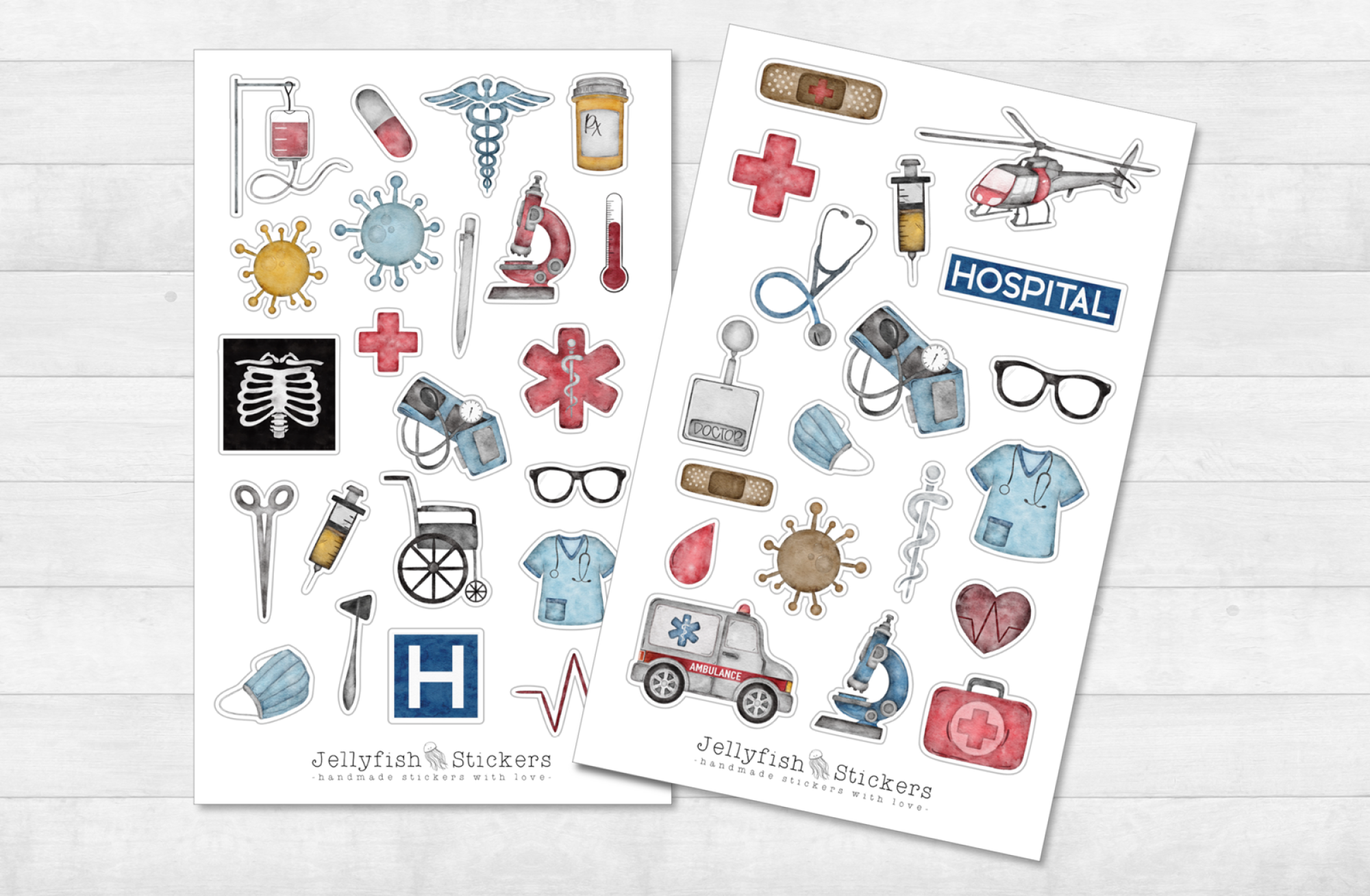 Gesundheit Sticker Set