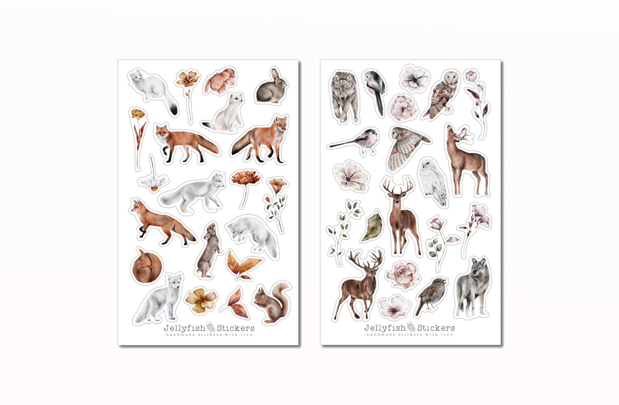 Waldtiere Sticker Set