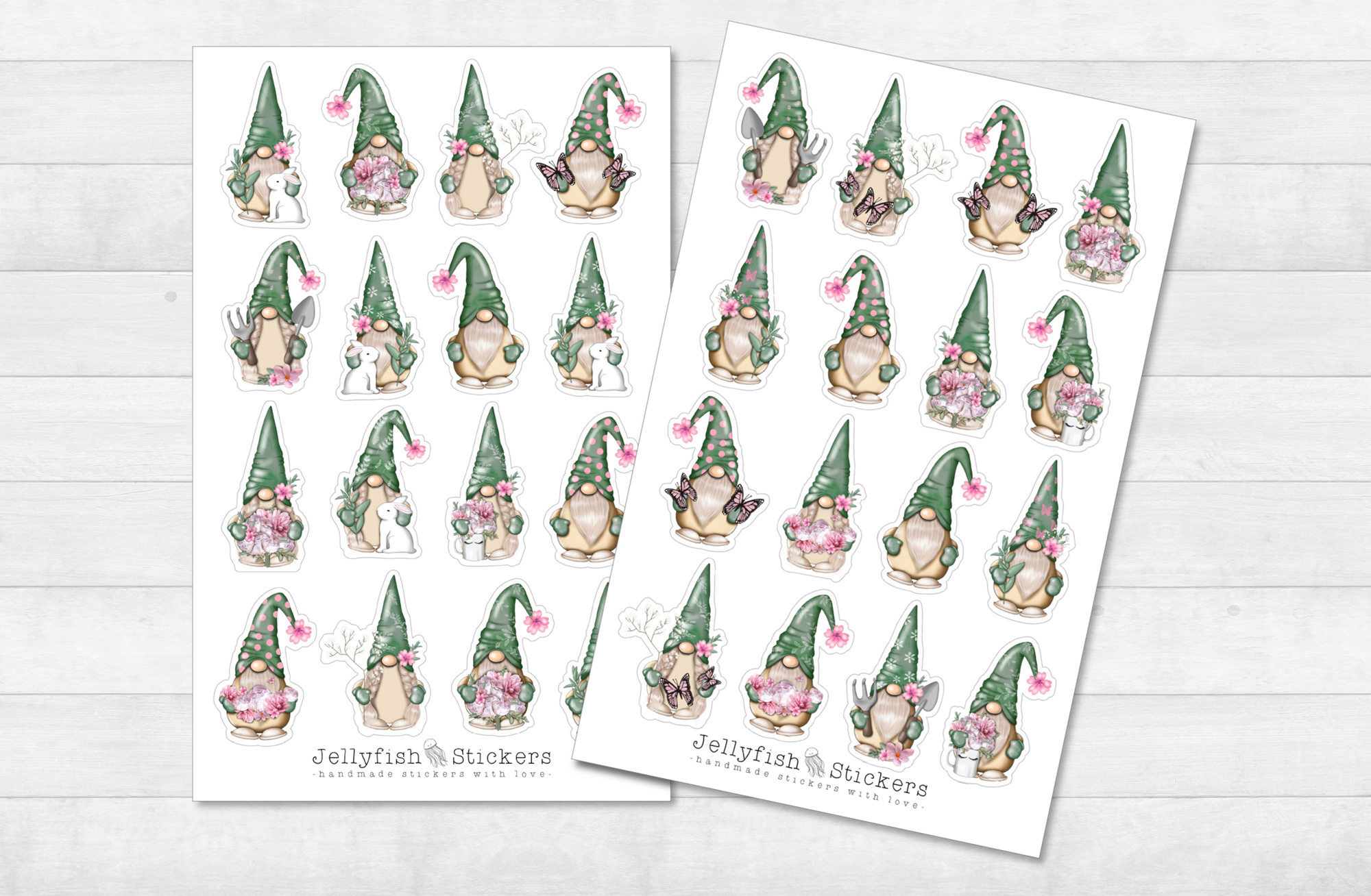 Spring Gnomes Sticker Set