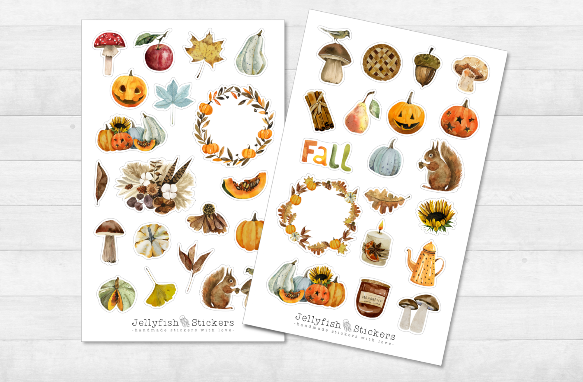 Herbst Sticker Set