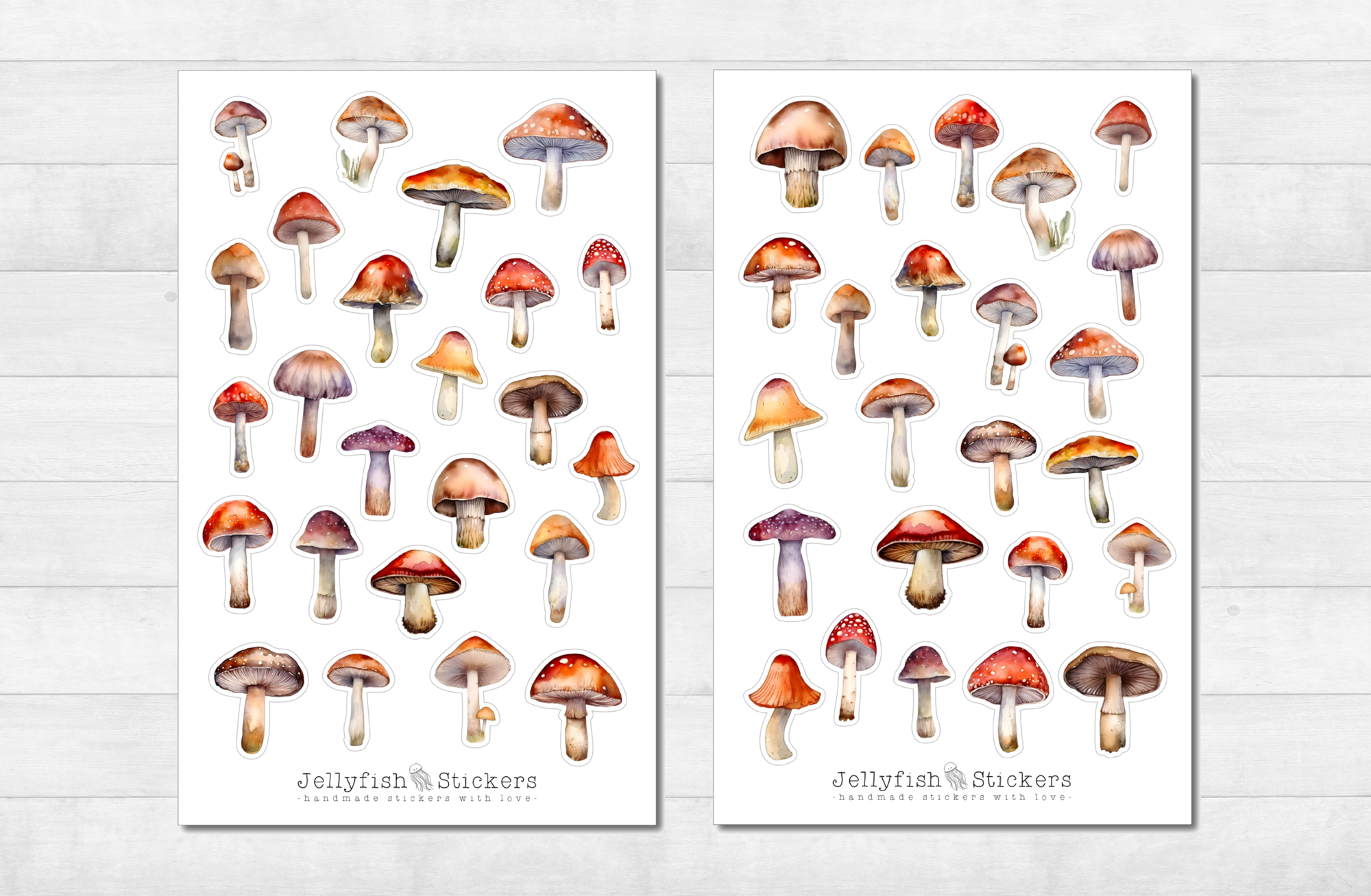 Mushrooms Sticker Set