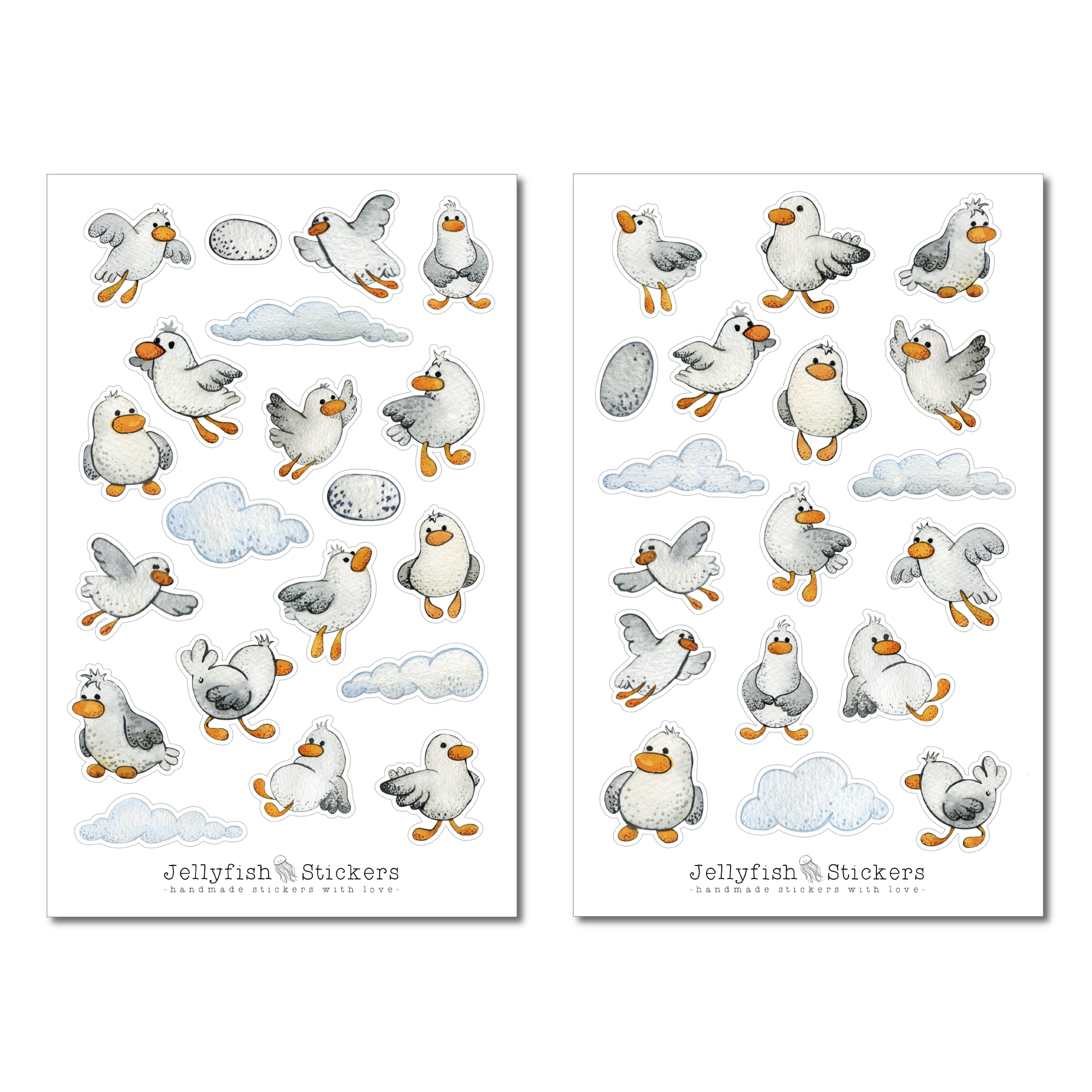 Seagull Sticker Set